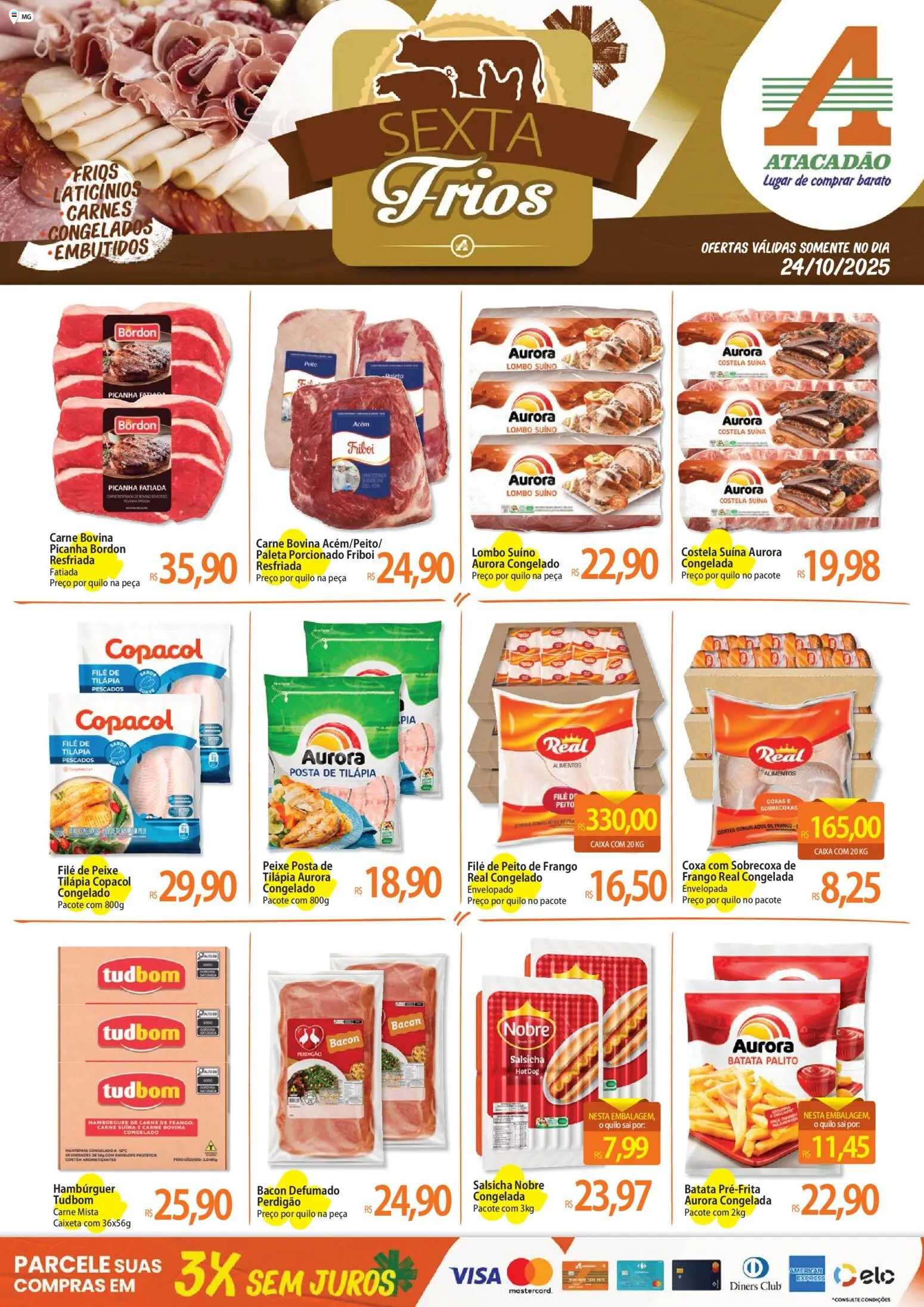Atacadão folheto "Ofertas - MG" válido a partir de 24/10/2025 - número de página 1