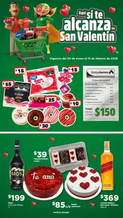 Vista previa las ofertas de la tienda Bodega Aurrerá - Folleto San Valentín desde el 30/01/2026 