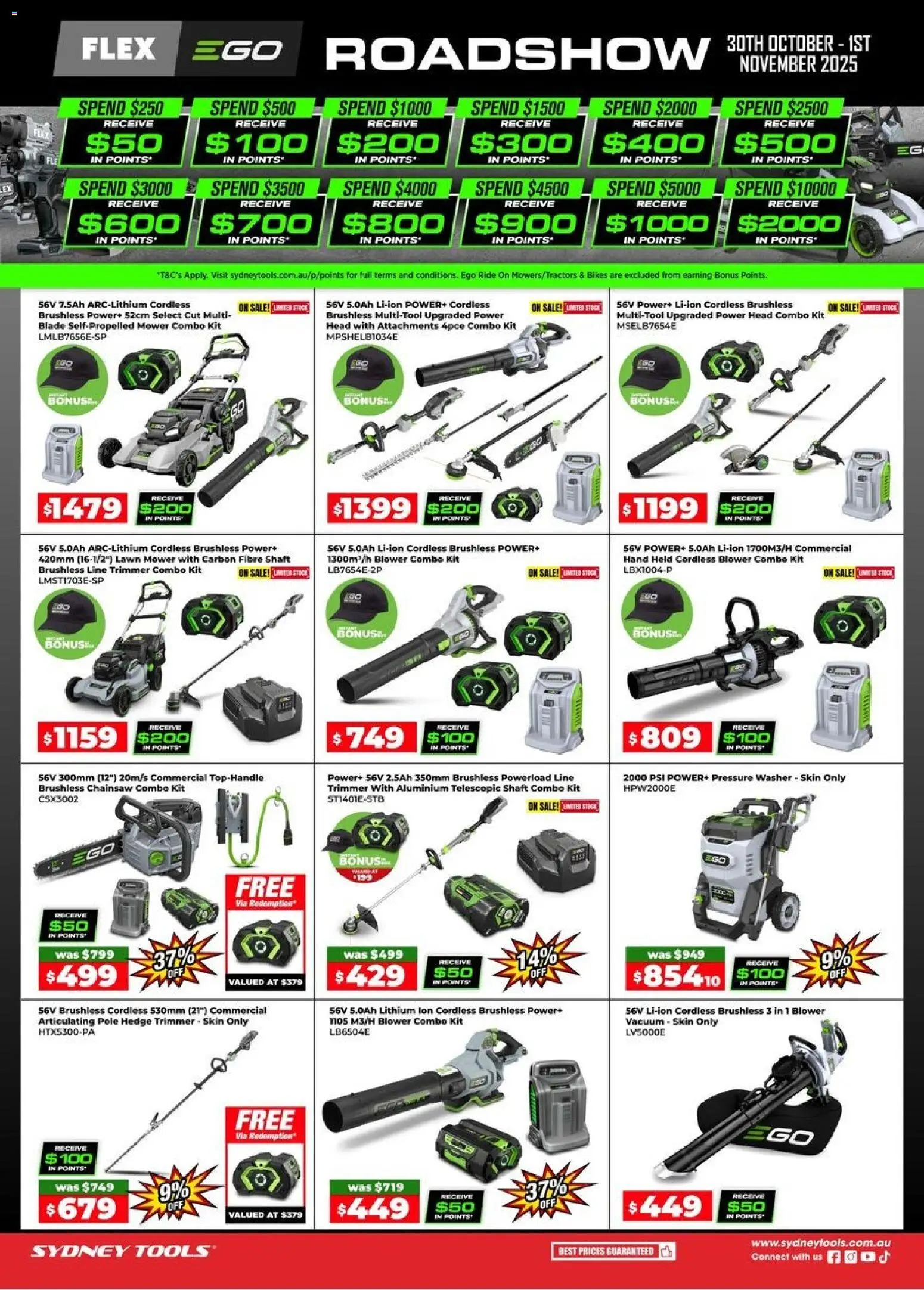 Preview of catalogue Catalogue from shop Sydney Tools valid 30/10/2025
