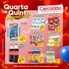 Pré-Visualização do folheto "Ofertas Quarta e quinta-feira" da loja Cercadão válido a partir de 22/10/2025