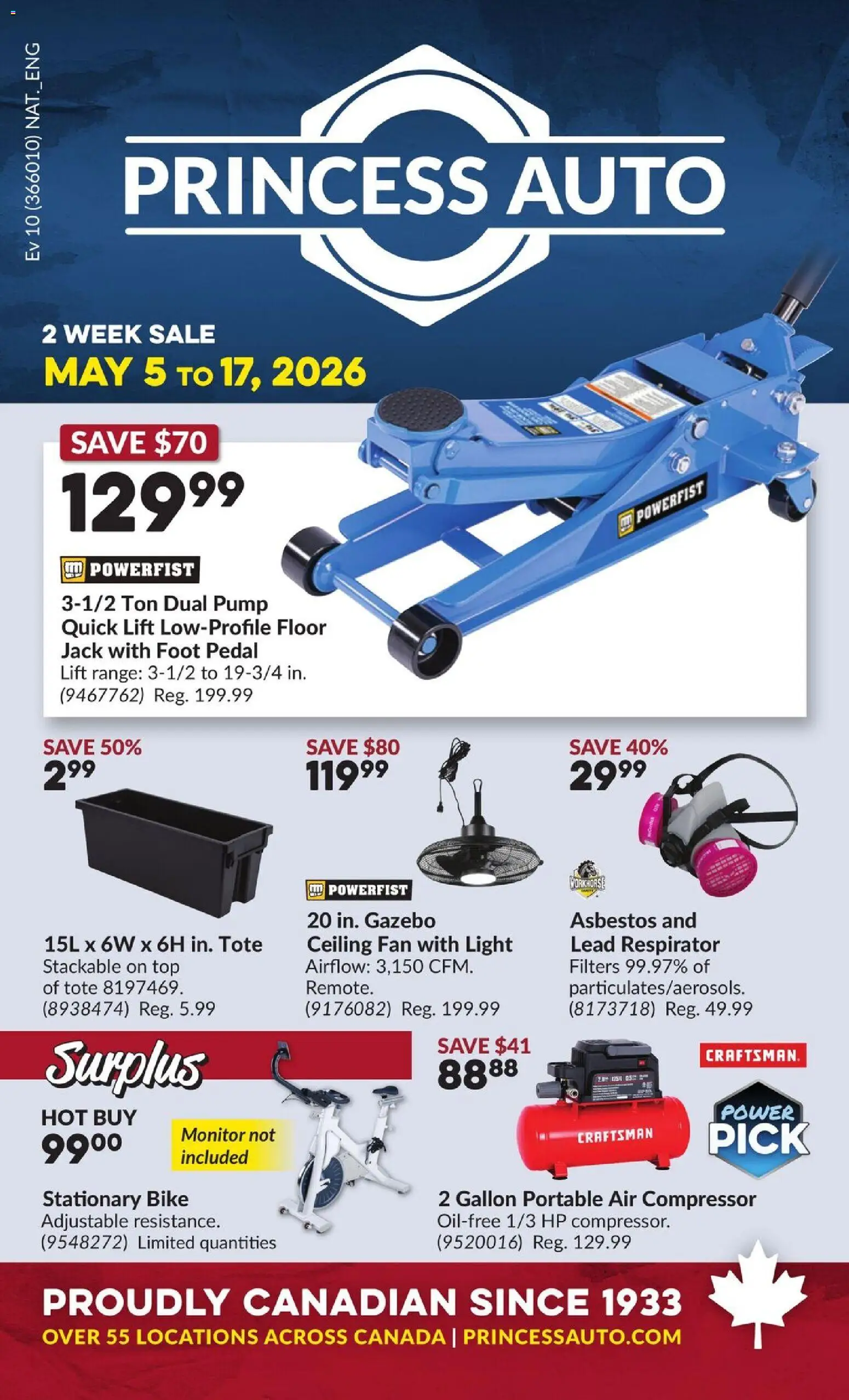 Preview of leaflet Princess Auto flyer - 2 Week Sale! from shop Princess Auto is valid from May 05, 2026