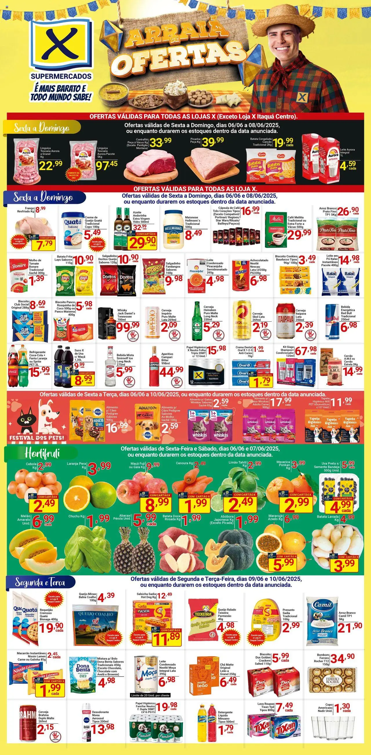 X Supermercados folheto "Ofertas da semana" válido a partir de 06/06/2025 - número de página 1