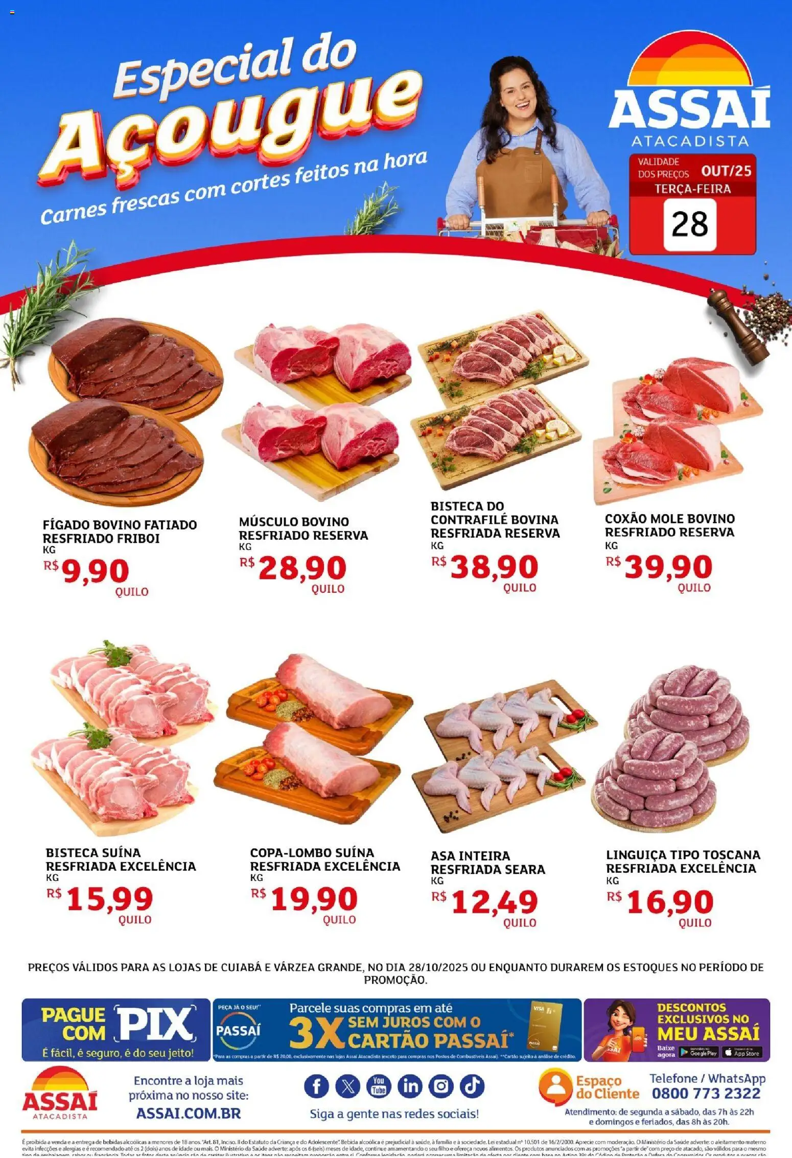 Pré-Visualização do folheto "Encarte - MT" da loja Assaí Atacadista válido a partir de 28/10/2025