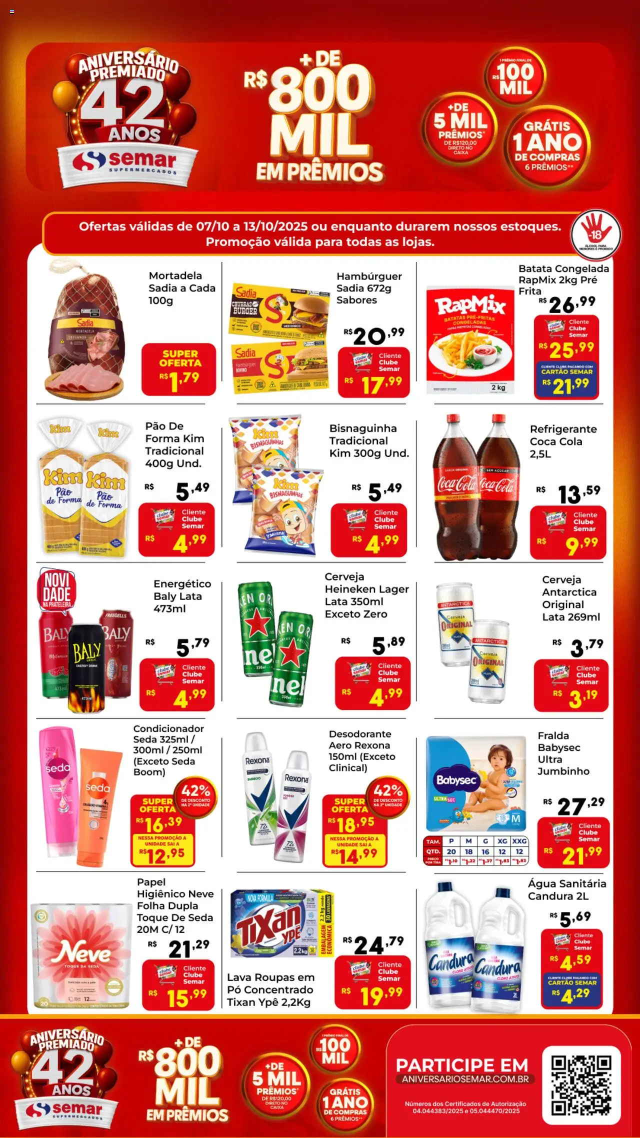 Semar Supermercado folheto "Ofertas da semana" válido a partir de 07/10/2025 - número de página 1