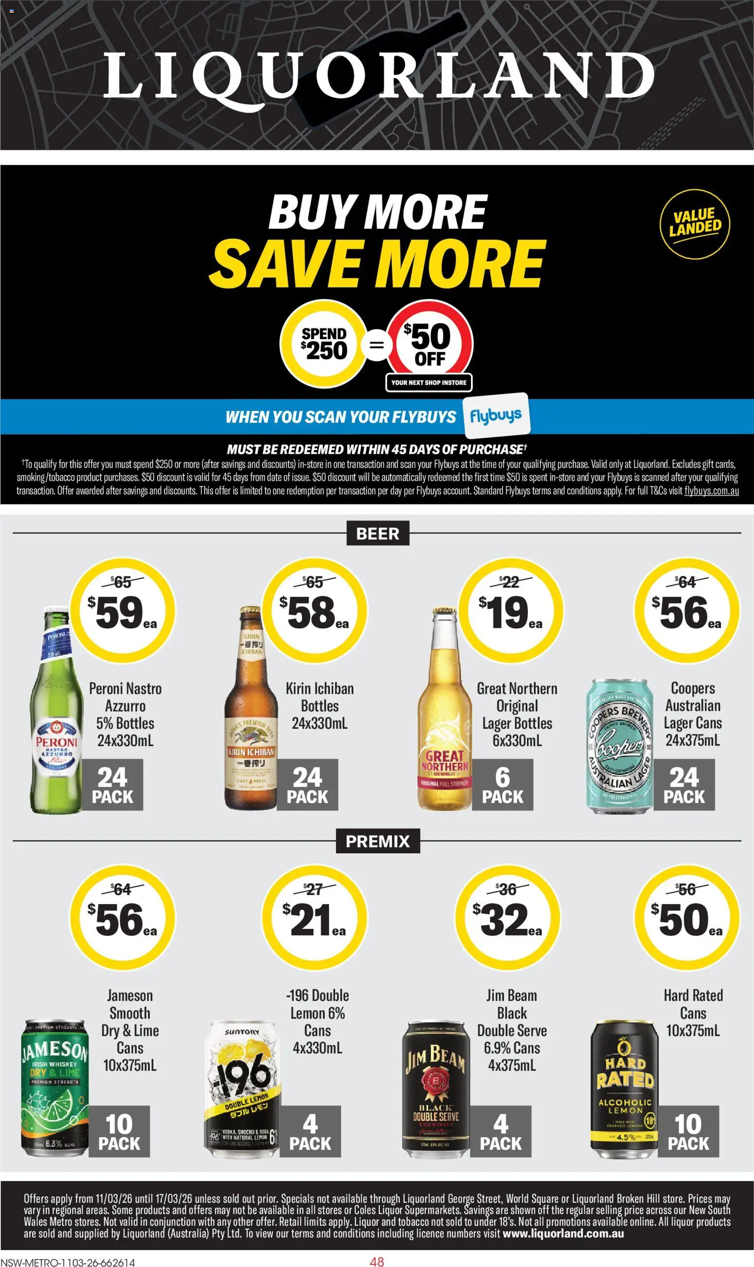 Preview of catalogue Liquorland catalogue from shop Liquorland valid 11/03/2026