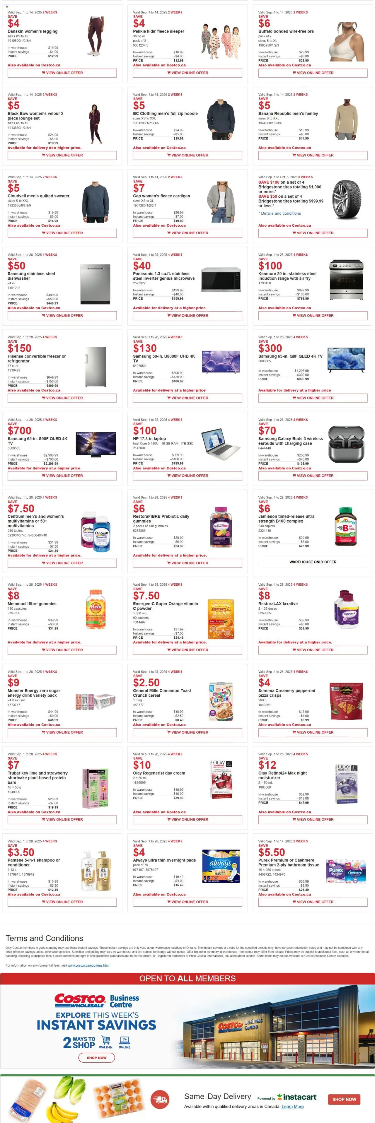 Costco flyer valid from Sep 01, 2025 - page number 2