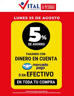 Vista previa del folleto de la tienda Vital válido desde el 25/08/2025 