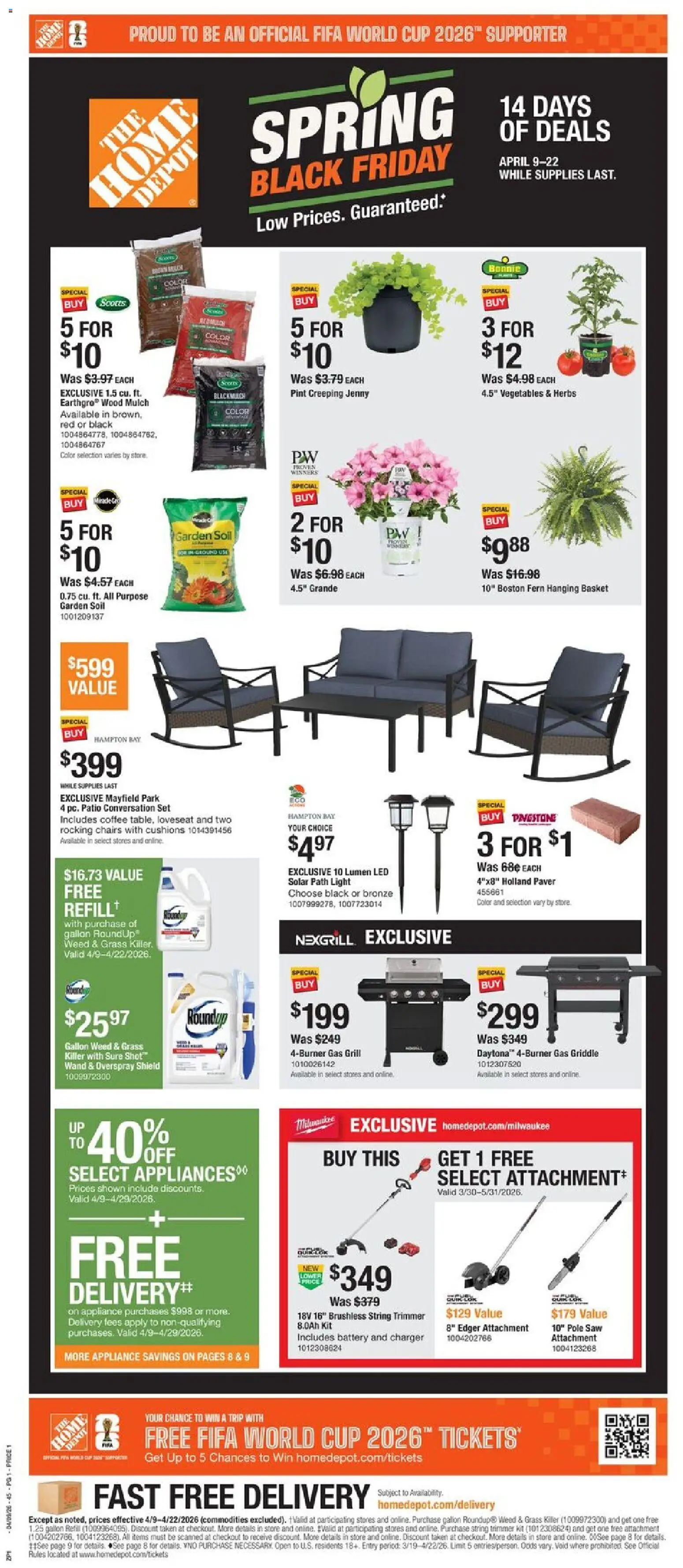 Ad Preview of Home Depot Home Depot Local Ad - NC from 04/09/2026