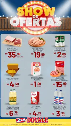 Pré-Visualização do folheto "Ofertas do Dia" da loja Dovale válido a partir de 25/07/2025