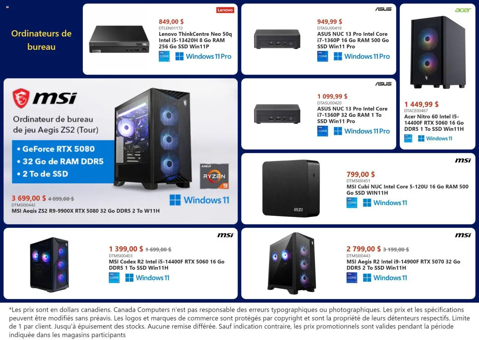 Preview of leaflet Canada Computers circulaire from shop Canada Computers is valid from Apr 17, 2026