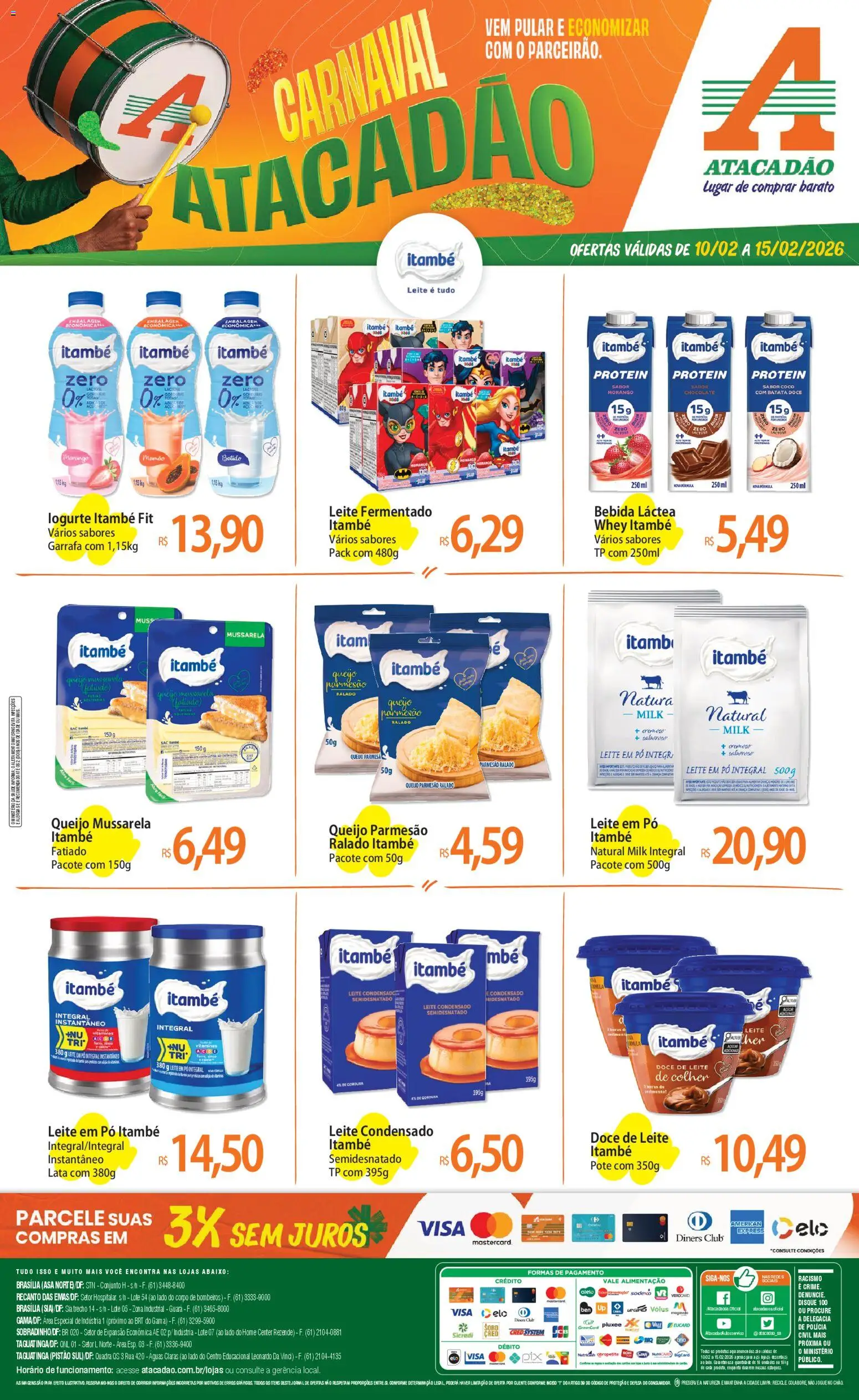 Pré-Visualização do folheto "Ofertas - DF" da loja Atacadão válido a partir de 10/02/2026