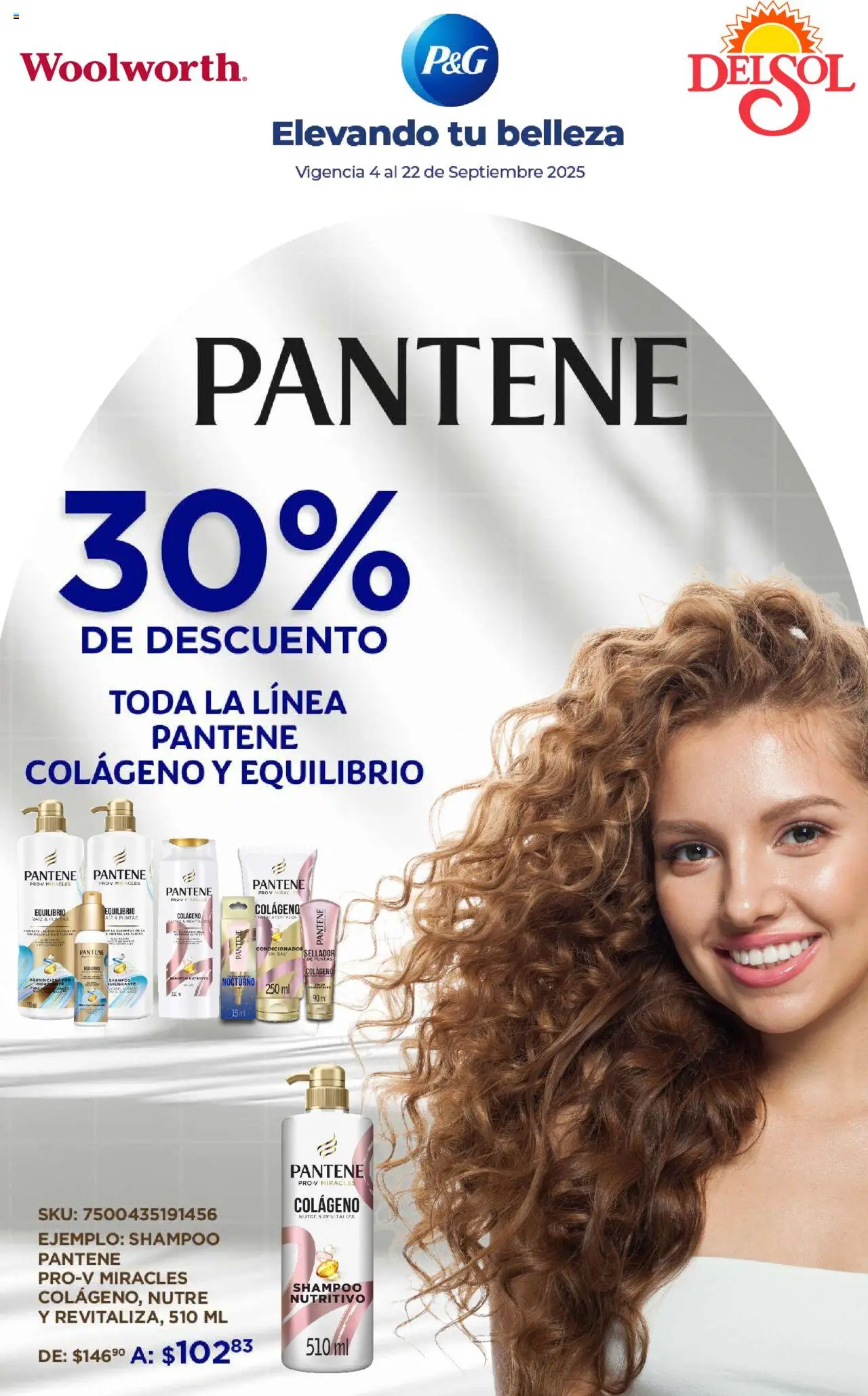 Catálogo Beauty Days - Procter Septiembre Del Sol y Woolworth y sus promociones válidas desde el 04/09/2025 - Número de página 1