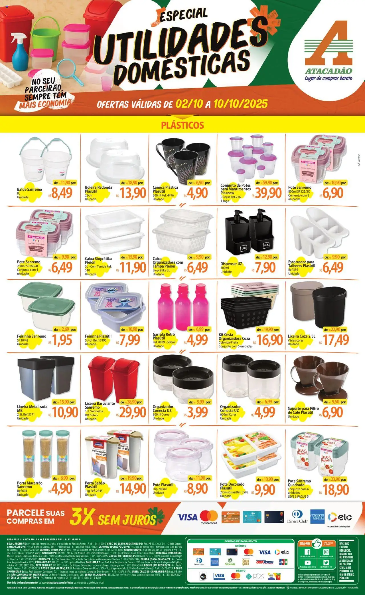 Pré-Visualização do folheto "Ofertas - PE" da loja Atacadão válido a partir de 02/10/2025