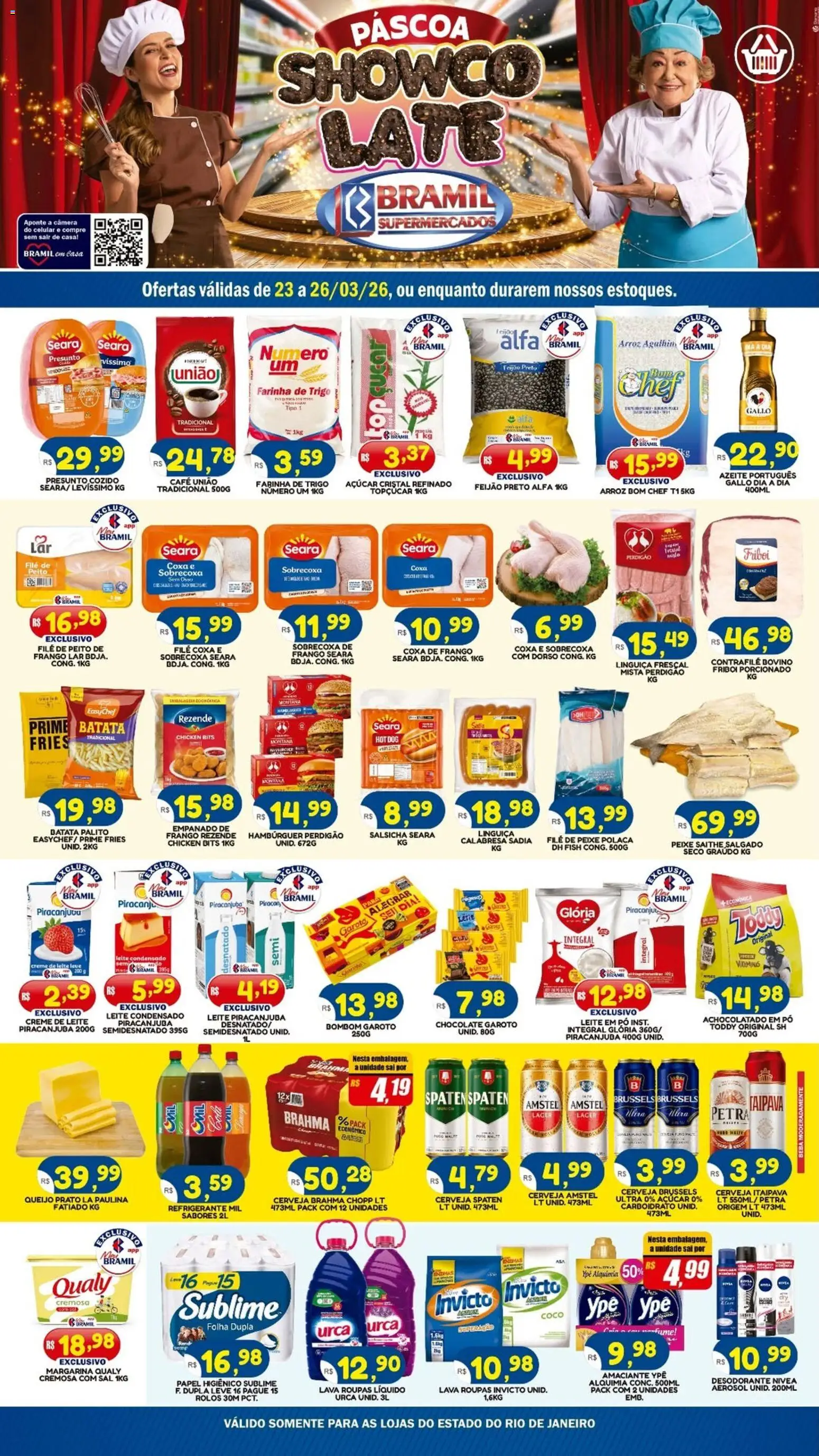 Pré-Visualização do folheto "Bramil Supermercados - Ofertas da semana" da loja Bramil Supermercados válido a partir de 23/03/2026