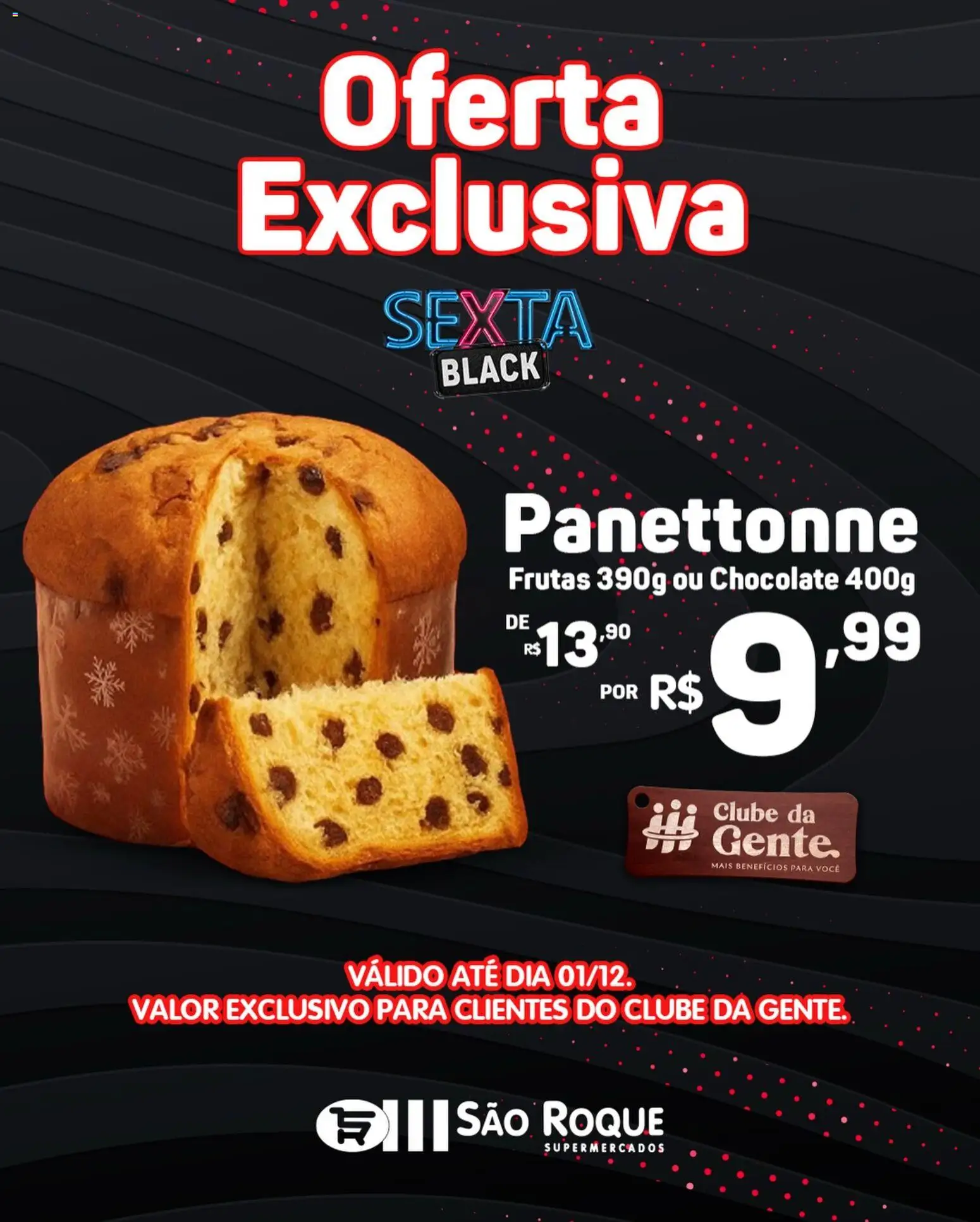 Pré-Visualização do folheto "Black Friday" da loja São Roque Supermercados válido a partir de 27/11/2025