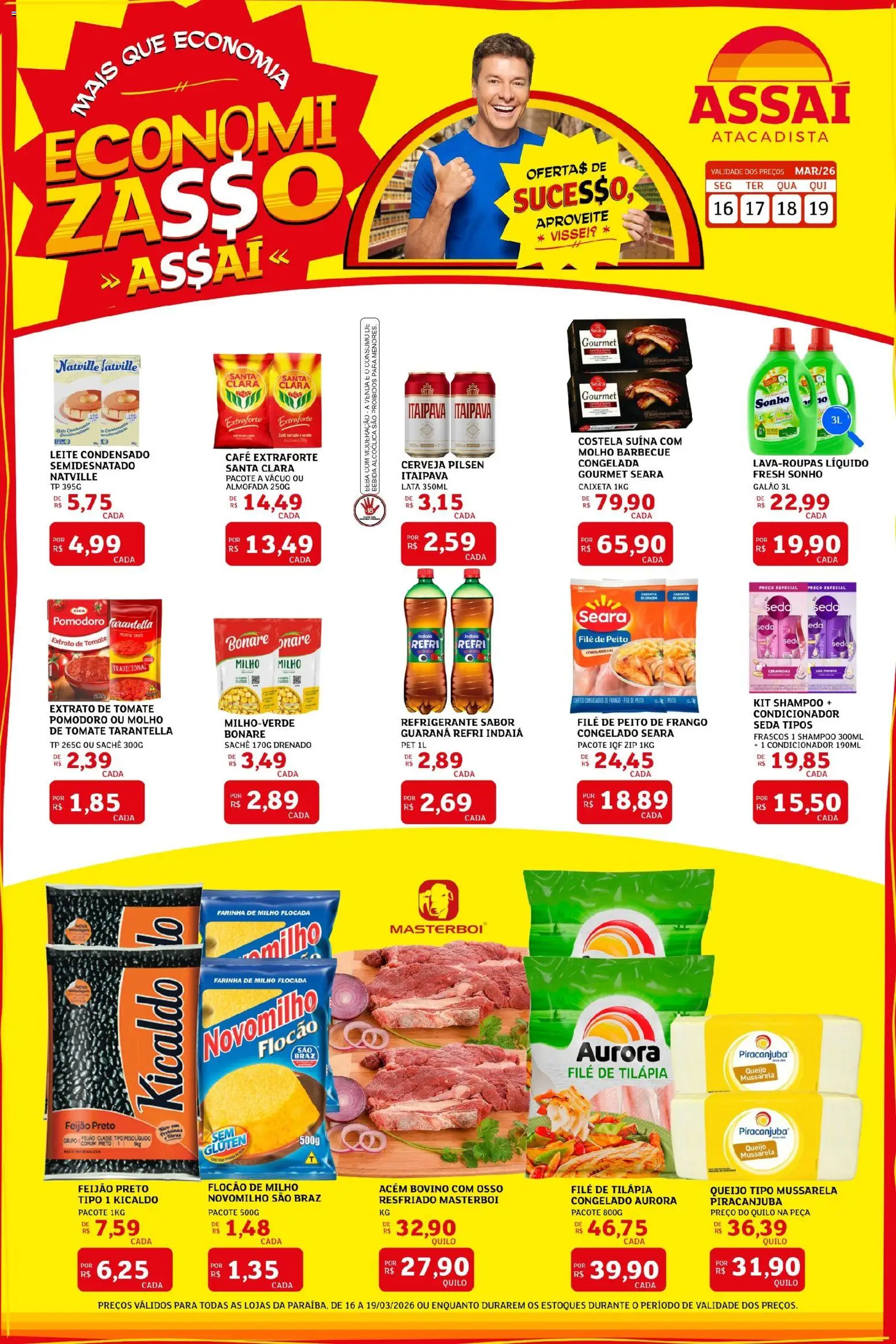 Pré-Visualização do folheto "Assaí Atacadista ofertas - PB" da loja Assaí Atacadista válido a partir de 16/03/2026