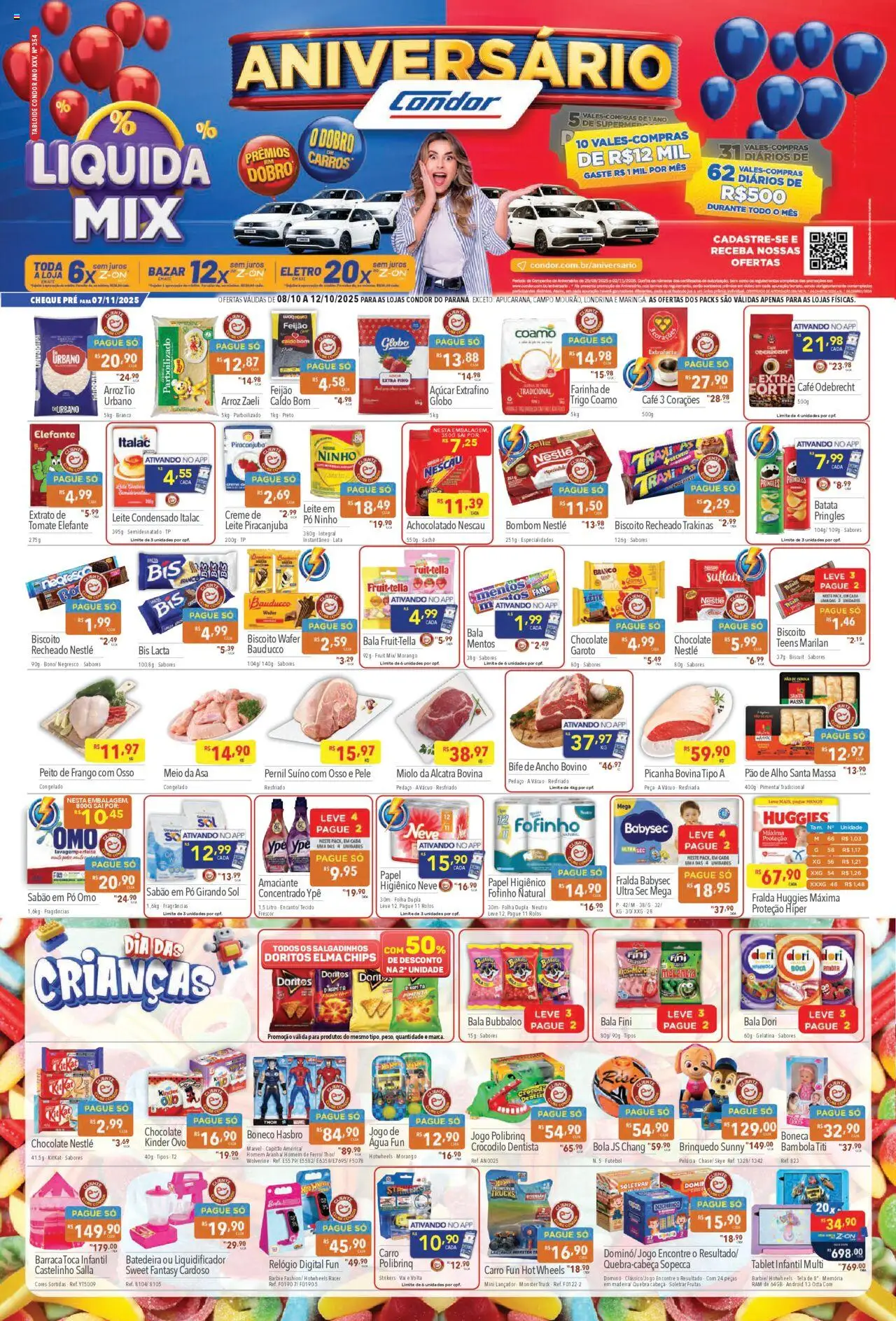 Supermercados Condor folheto "Ofertas da semana" válido a partir de 08/10/2025 - número de página 1