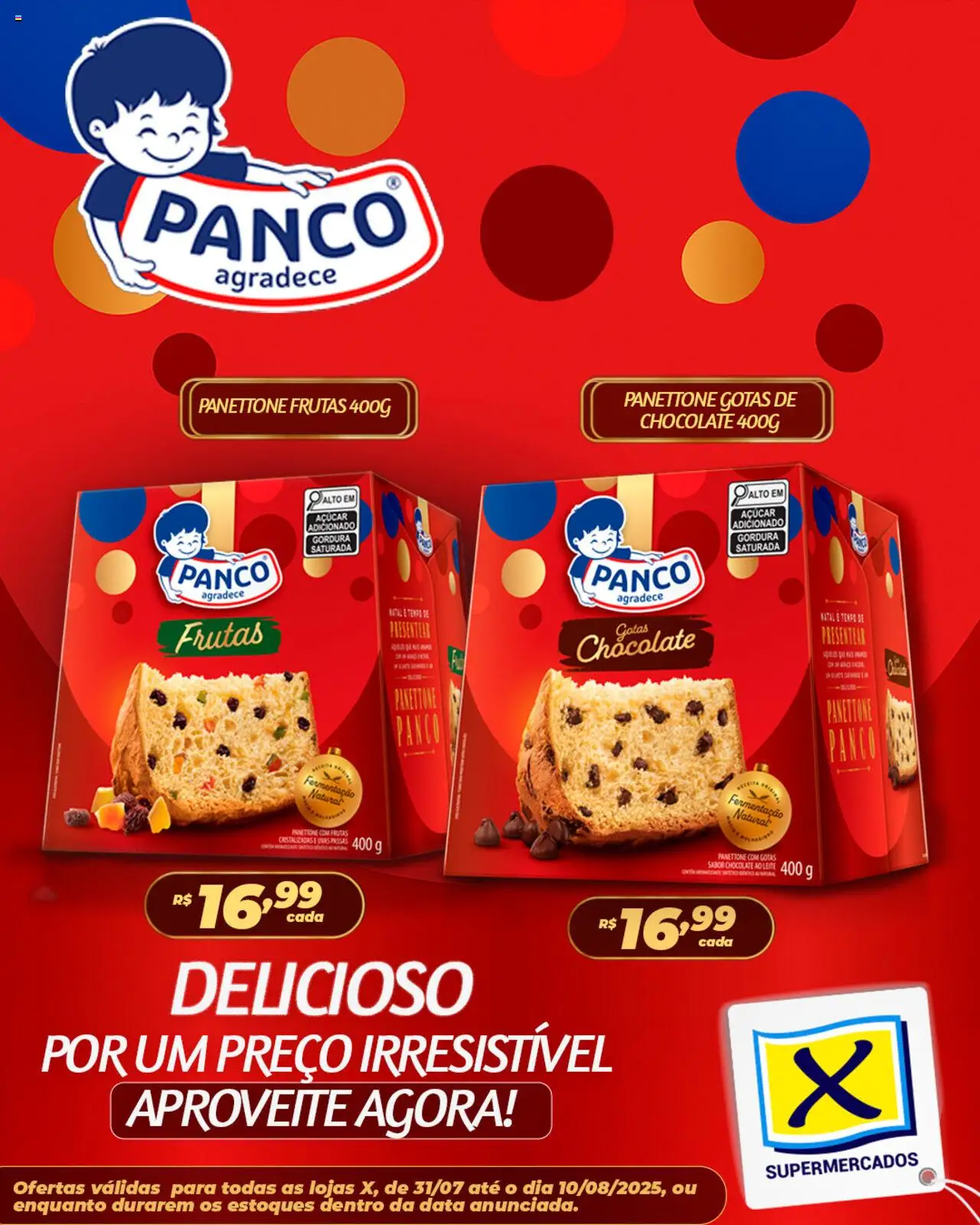 X Supermercados folheto "Ofertas Panco" válido a partir de 31/07/2025 - número de página 1