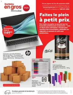 Preview of leaflet Entreprises from shop Staples is valid from Sep 05, 2025