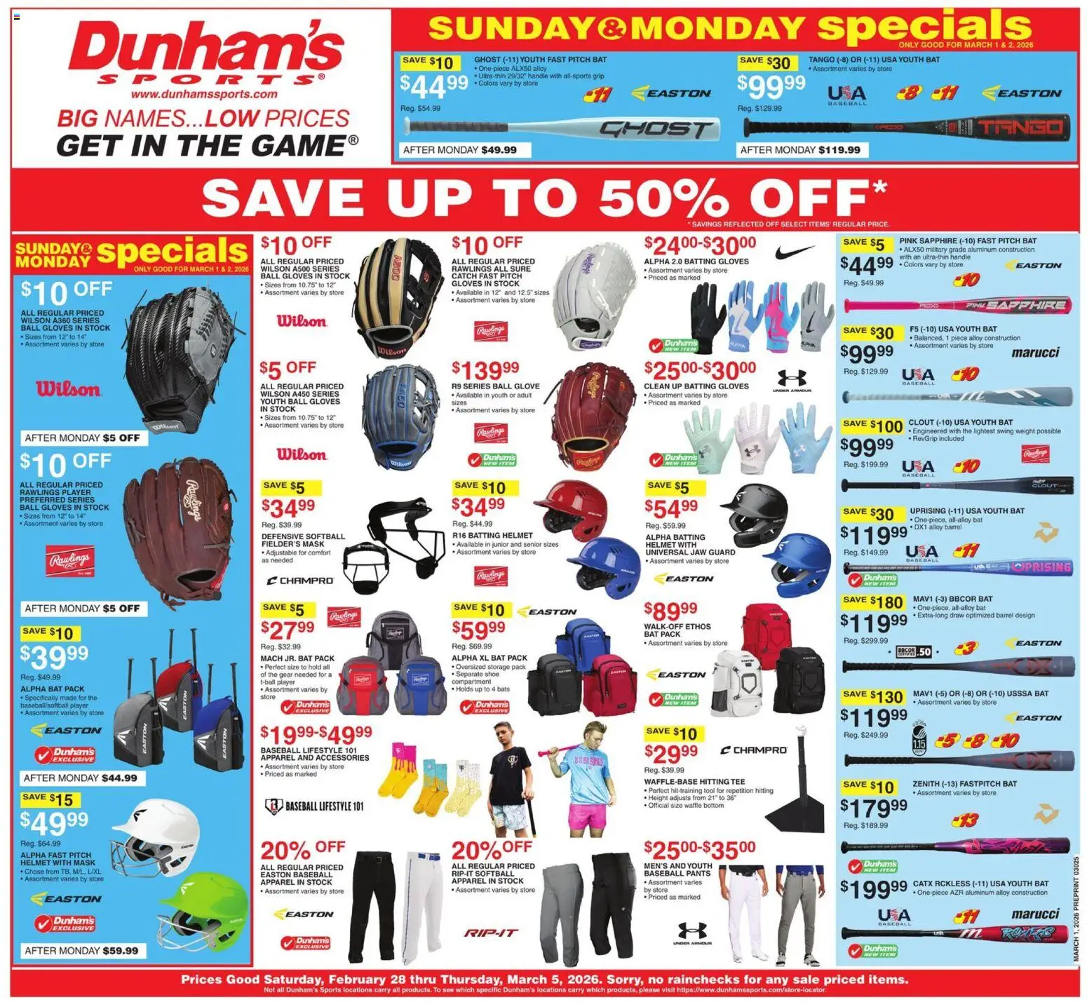 Ad Preview of Dunham's Sports Weekly Ad from 02/28/2026