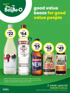 Preview of catalogue Catalogue from shop The Bottle-O valid 01/09/2025