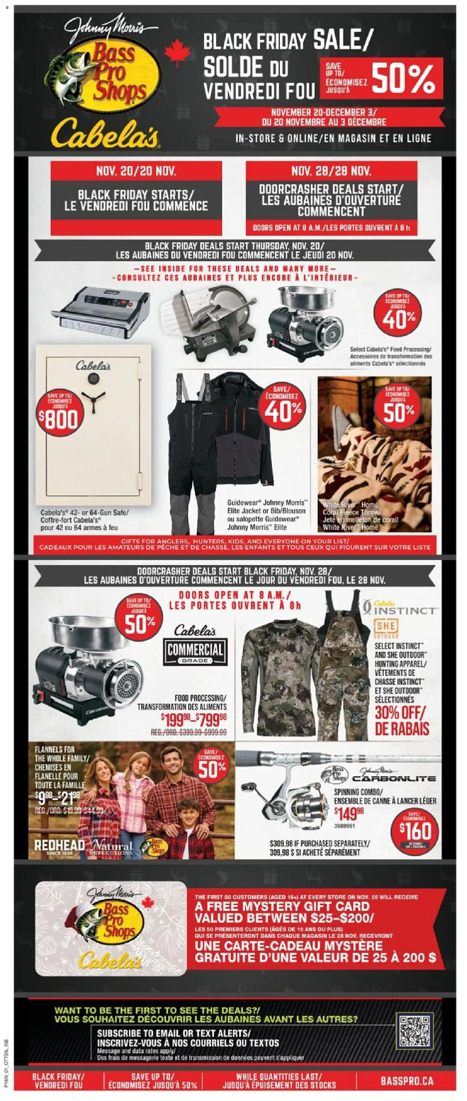 Preview of leaflet Black Friday from shop Cabelas is valid from Nov 20, 2025