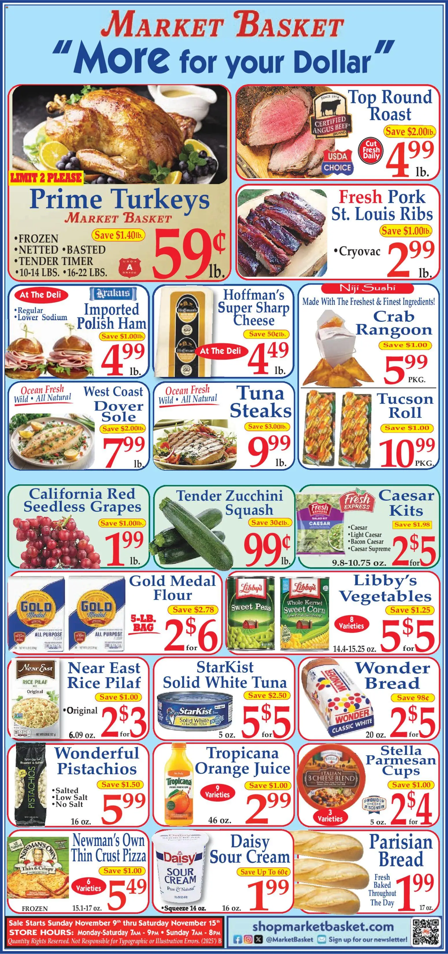 Ad Preview of Market Basket Ad from 11/09/2025