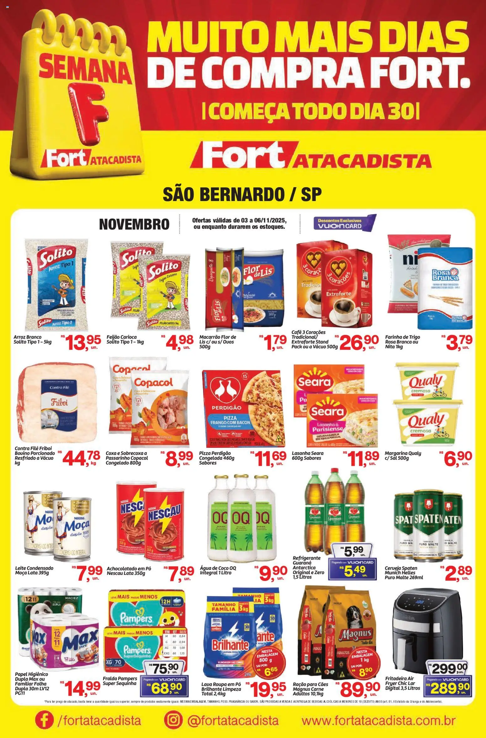 Pré-Visualização do folheto "Ofertas da semana" da loja Fort Atacadista válido a partir de 03/11/2025
