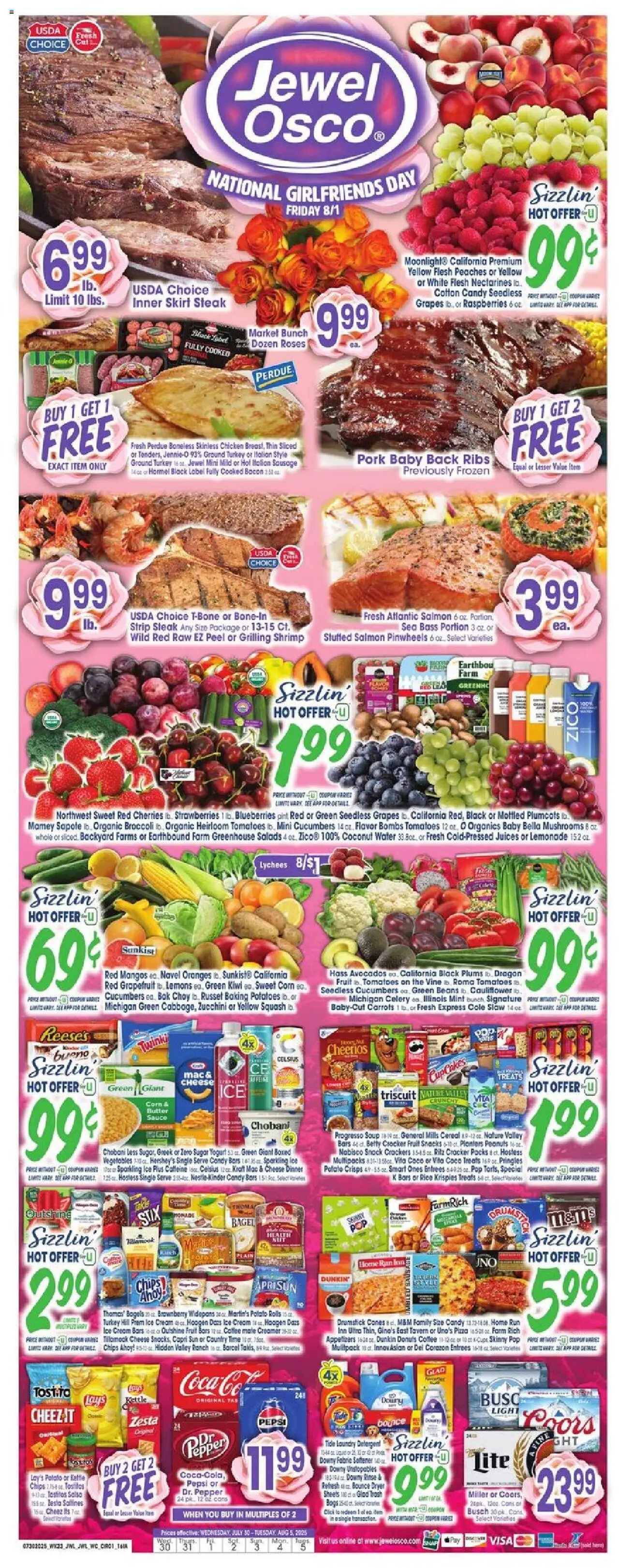 Jewel Osco Weekly Ad - IA from 07/30/2025 - Flyer - Page number 1