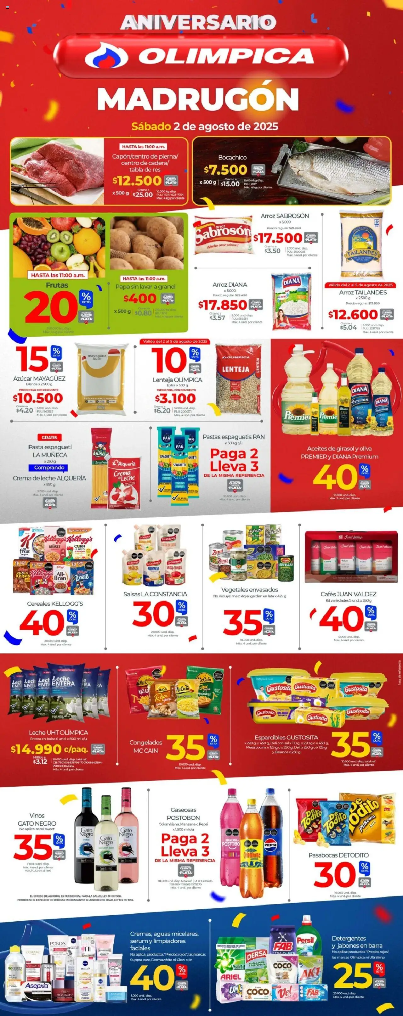Olímpica Catálogo: 02/08/2025 - 02/08/2025 > Últimas Ofertas pagina numero 1