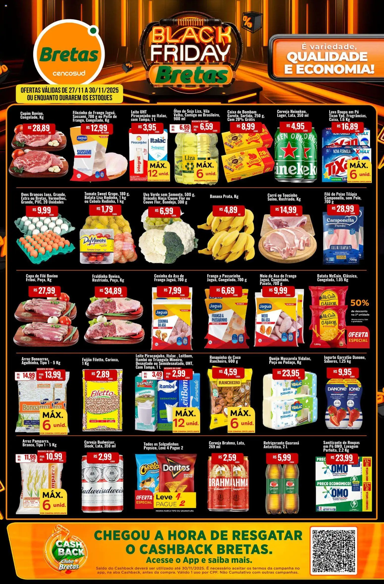 Pré-Visualização do folheto "Black Friday" da loja Bretas válido a partir de 27/11/2025