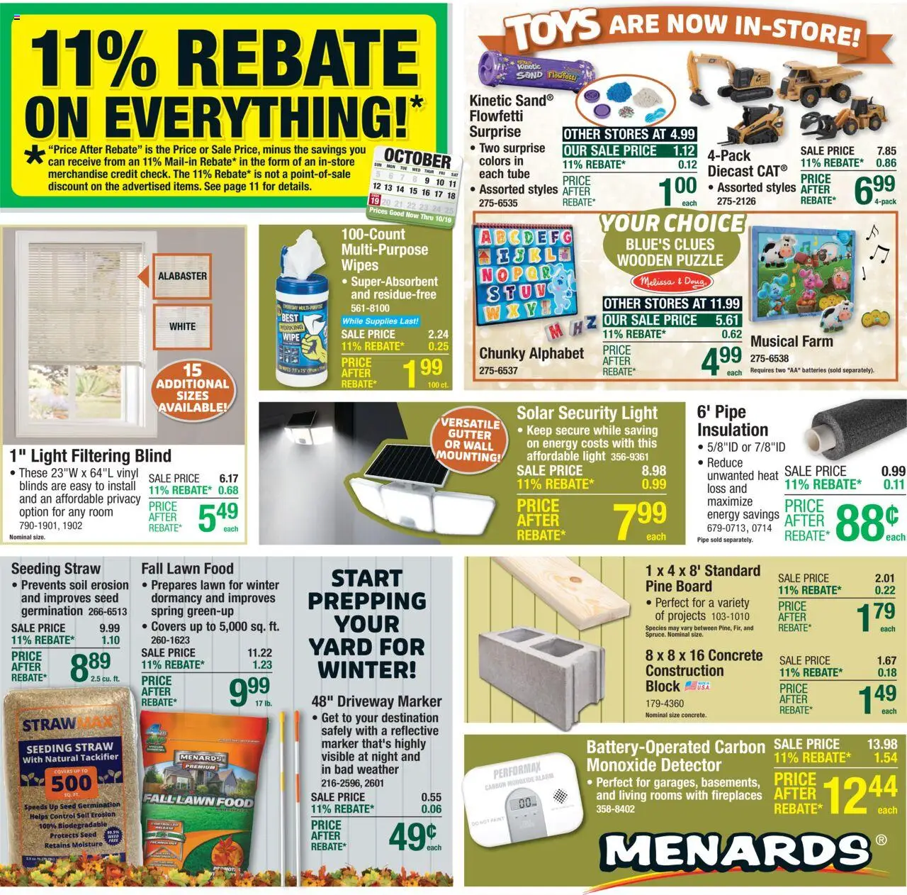 Menards AD from 10/08/2025 >> Weekly ad + Sale ad Preview - Page number 1