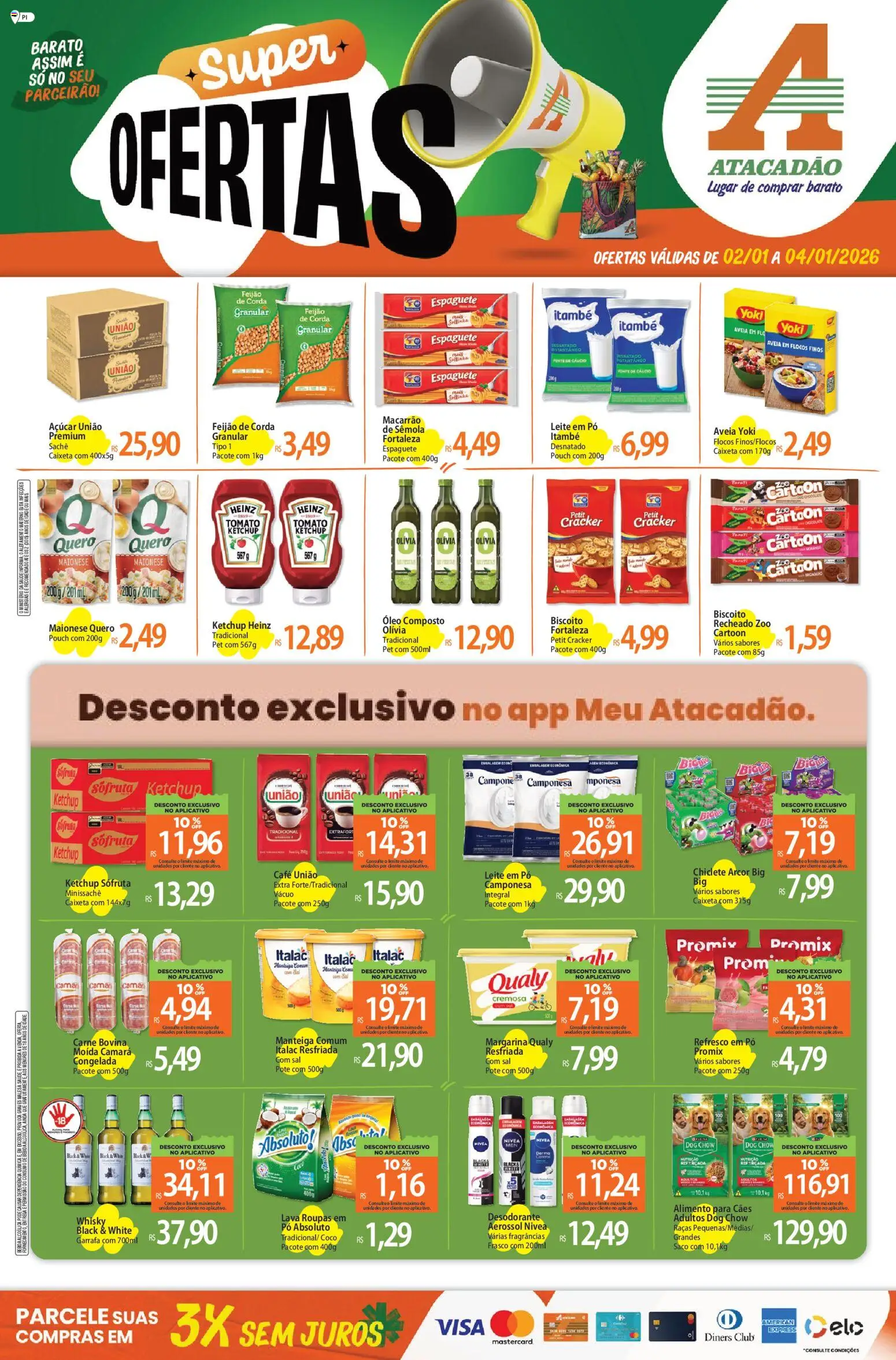 Pré-Visualização do folheto "Ofertas - PI" da loja Atacadão válido a partir de 02/01/2026