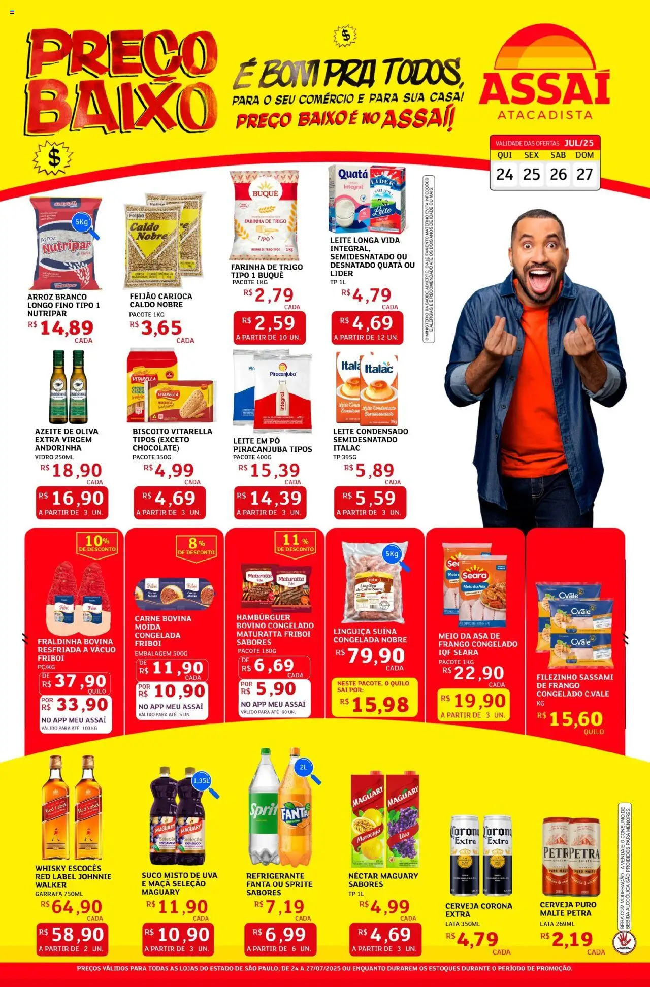 Assaí Atacadista folheto "Encarte - SP" válido a partir de 24/07/2025 - número de página 1