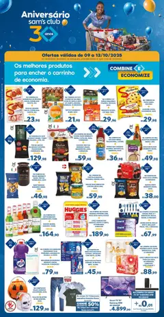 Pré-Visualização do folheto "Ofertas Fim de semana" da loja Sam's Club válido a partir de 09/10/2025