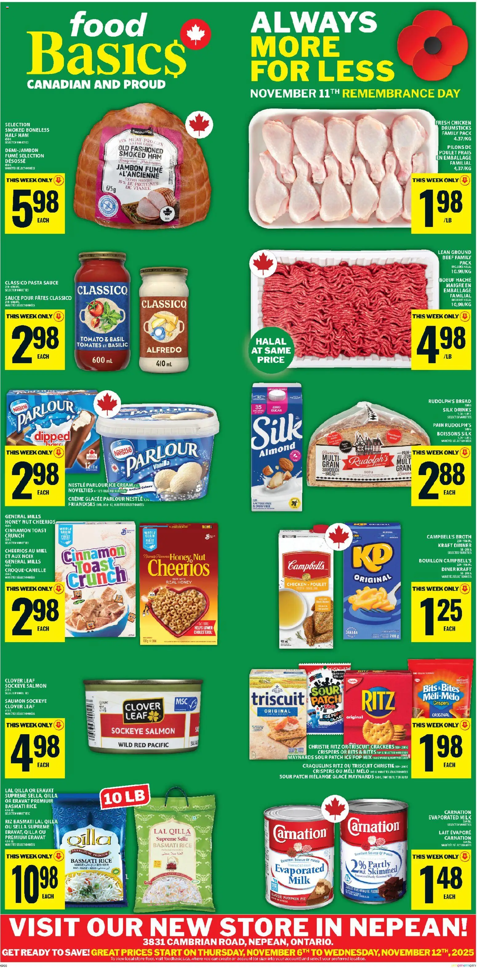 Preview of leaflet Kanata from shop Food Basics is valid from Nov 06, 2025