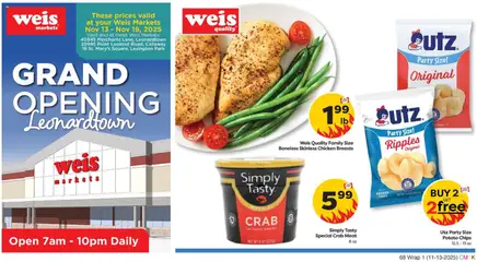 Ad Preview of Weis Grand Opening from 11/13/2025