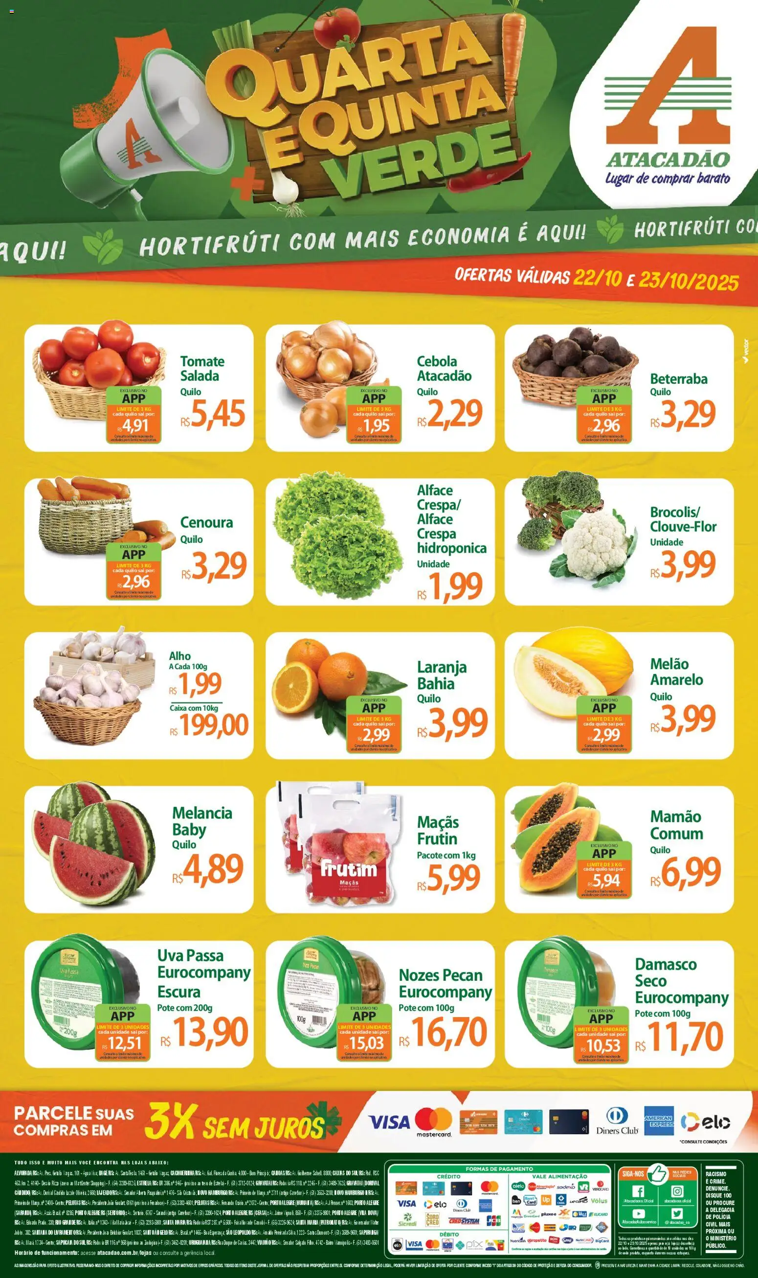Atacadão folheto "Ofertas - RS" válido a partir de 22/10/2025 - número de página 1