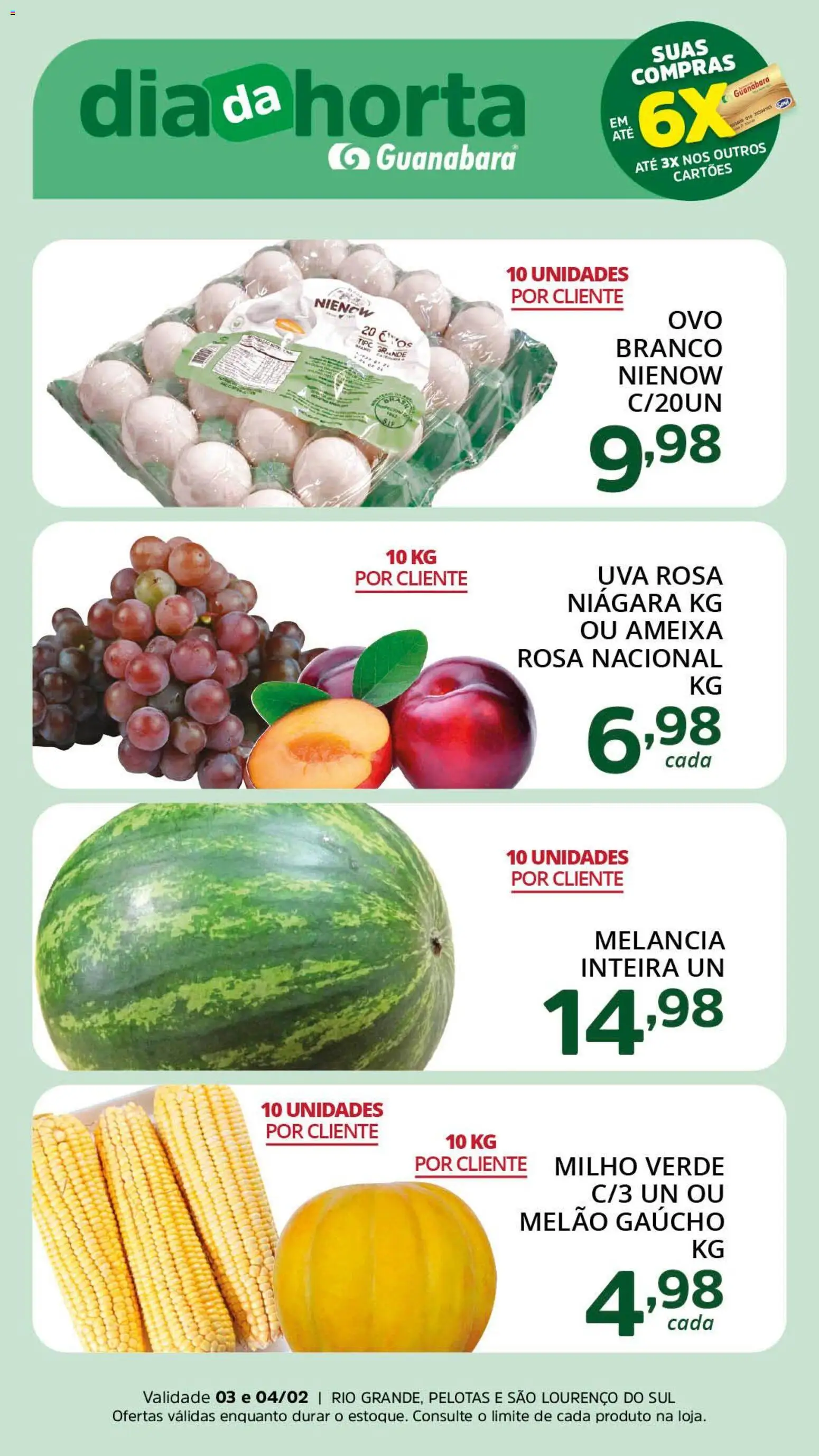 Pré-Visualização do folheto "Ofertas da semana" da loja Supermercado Guanabara válido a partir de 03/02/2026