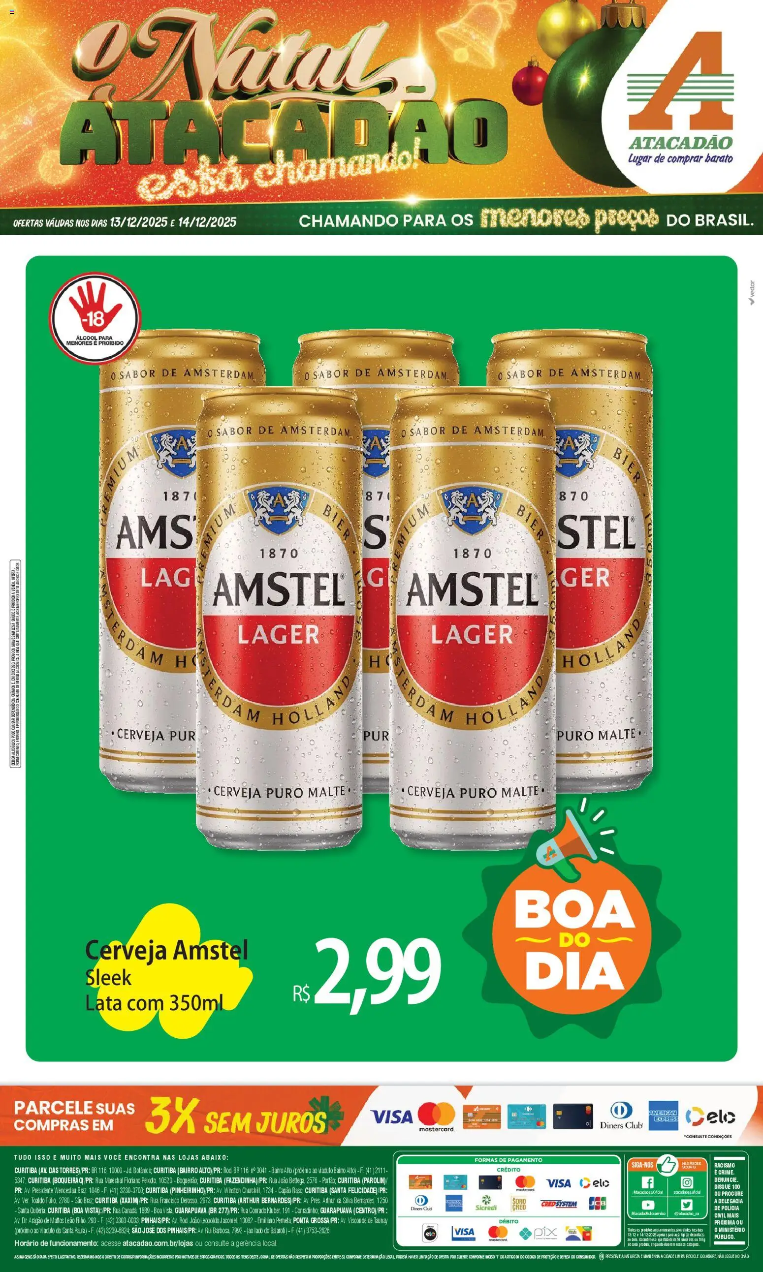Pré-Visualização do folheto "Ofertas - PR" da loja Atacadão válido a partir de 13/12/2025