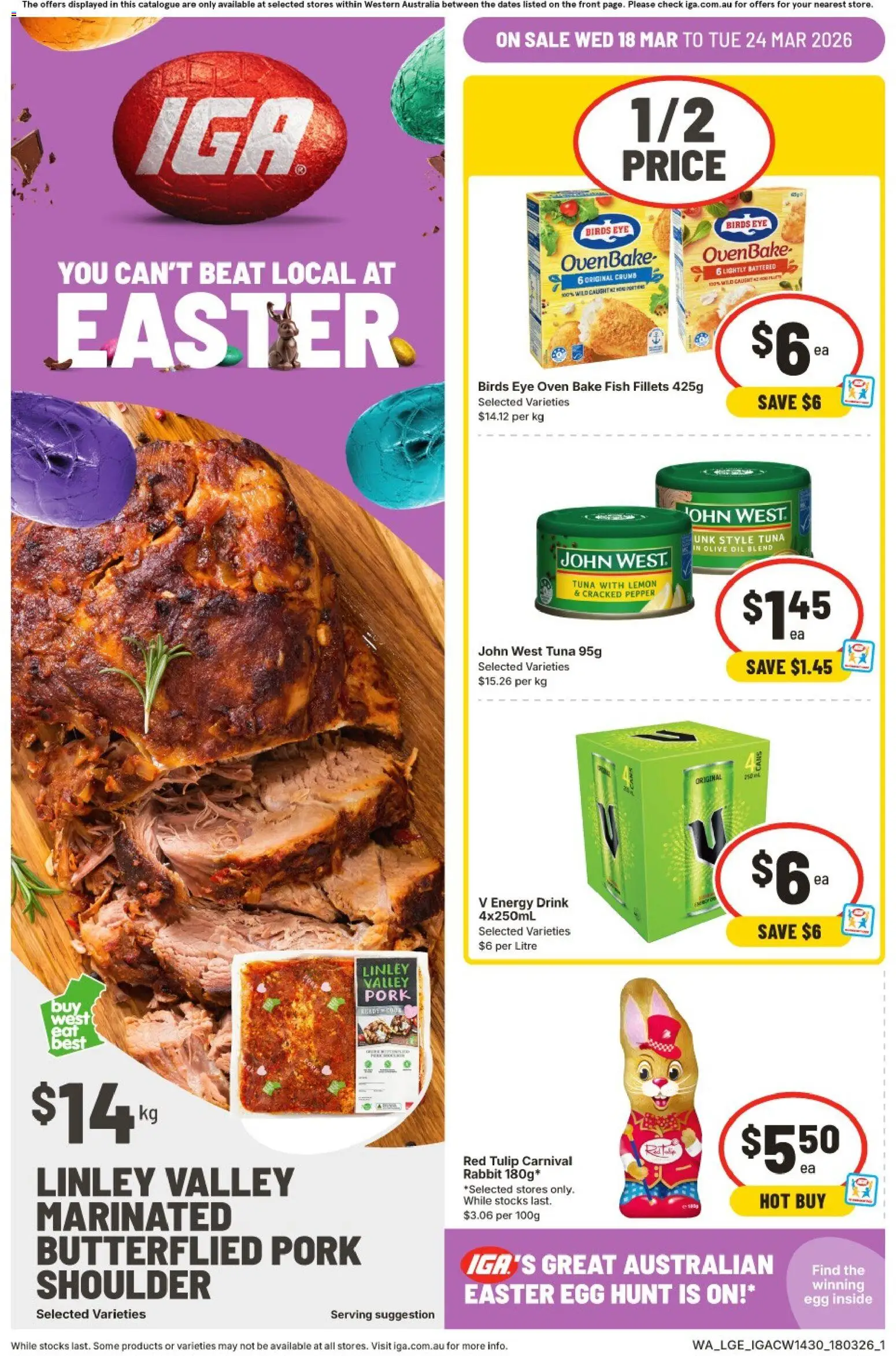 Preview of catalogue IGA catalogue WA from shop IGA valid 18/03/2026