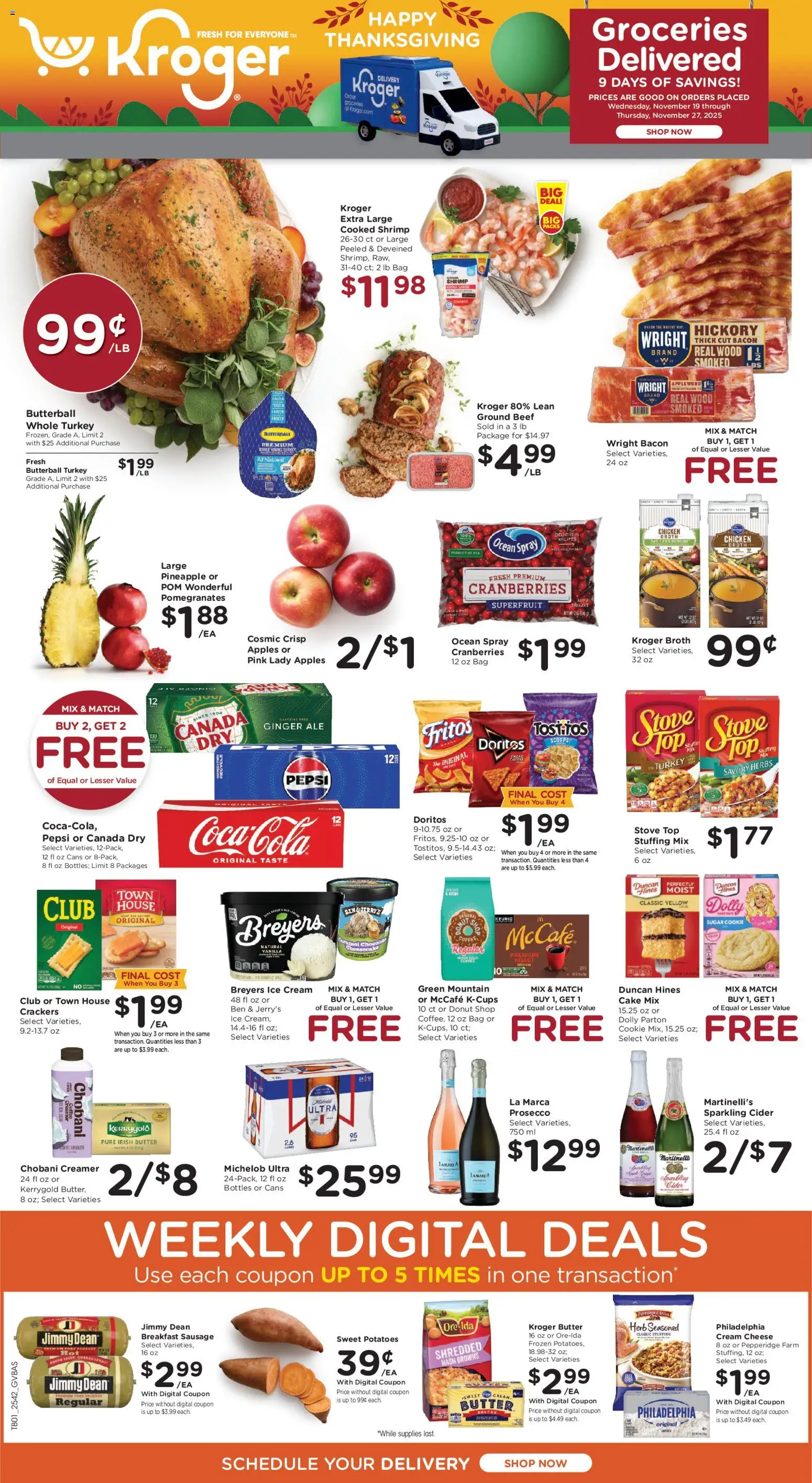 Ad Preview of Kroger Ad from 11/19/2025