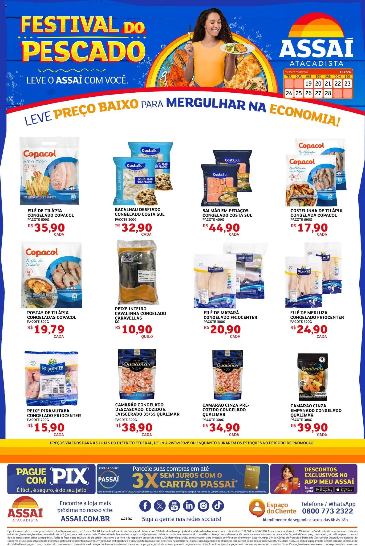 Pré-Visualização do folheto "Encarte - DF" da loja Assaí Atacadista válido a partir de 20/02/2026