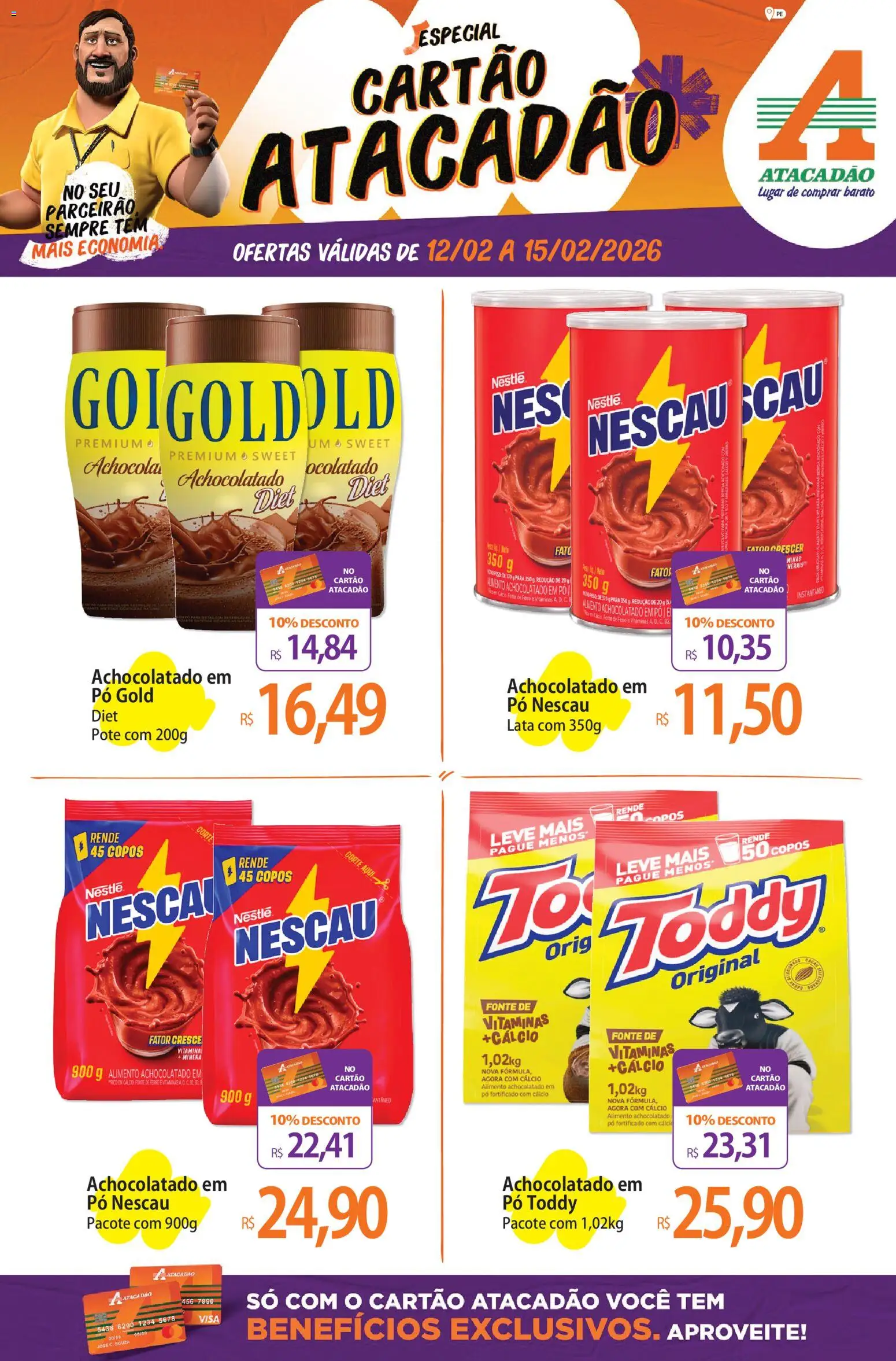 Pré-Visualização do folheto "Ofertas - PE" da loja Atacadão válido a partir de 12/02/2026