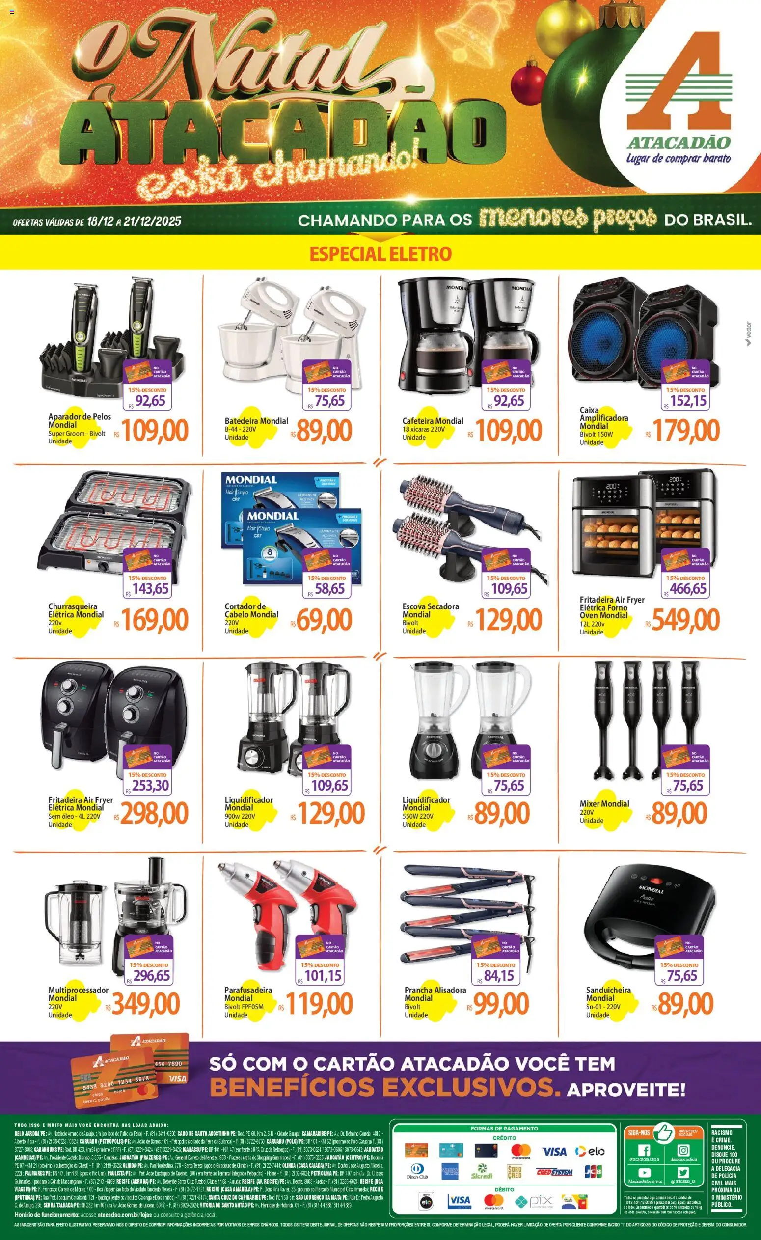 Pré-Visualização do folheto "Ofertas - PE" da loja Atacadão válido a partir de 18/12/2025