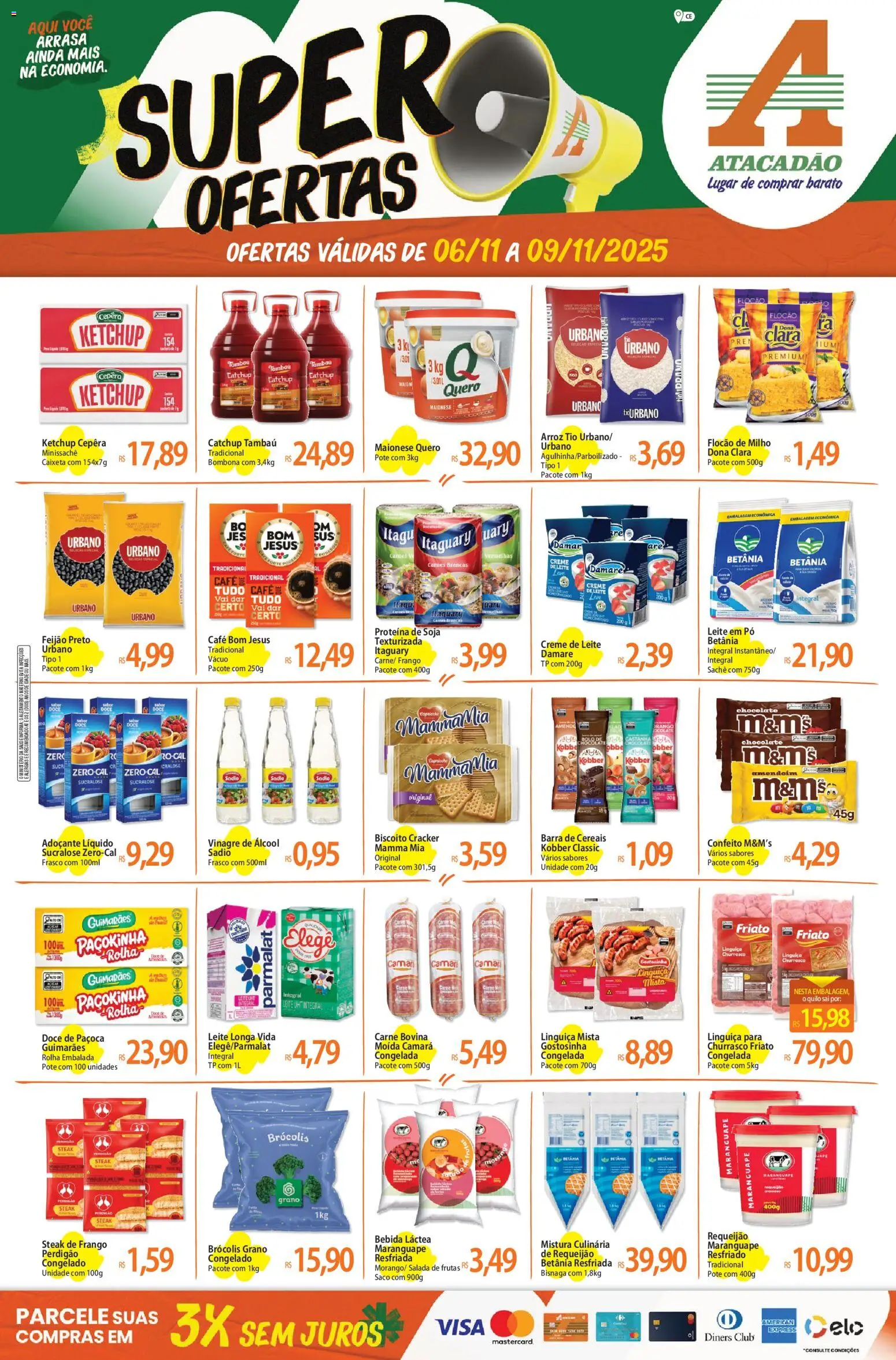 Pré-Visualização do folheto "Ofertas - CE" da loja Atacadão válido a partir de 06/11/2025