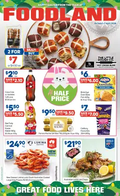 Preview of catalogue Foodland catalogue from shop Foodland valid 01/04/2026