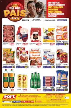 Pré-Visualização do folheto "Ofertas Churrasco e Bebidas" da loja Fort Atacadista válido a partir de 08/08/2025