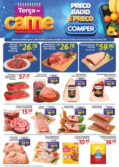 Pré-Visualização do folheto "Ofertas Terça da Carne" da loja Comper válido a partir de 16/09/2025