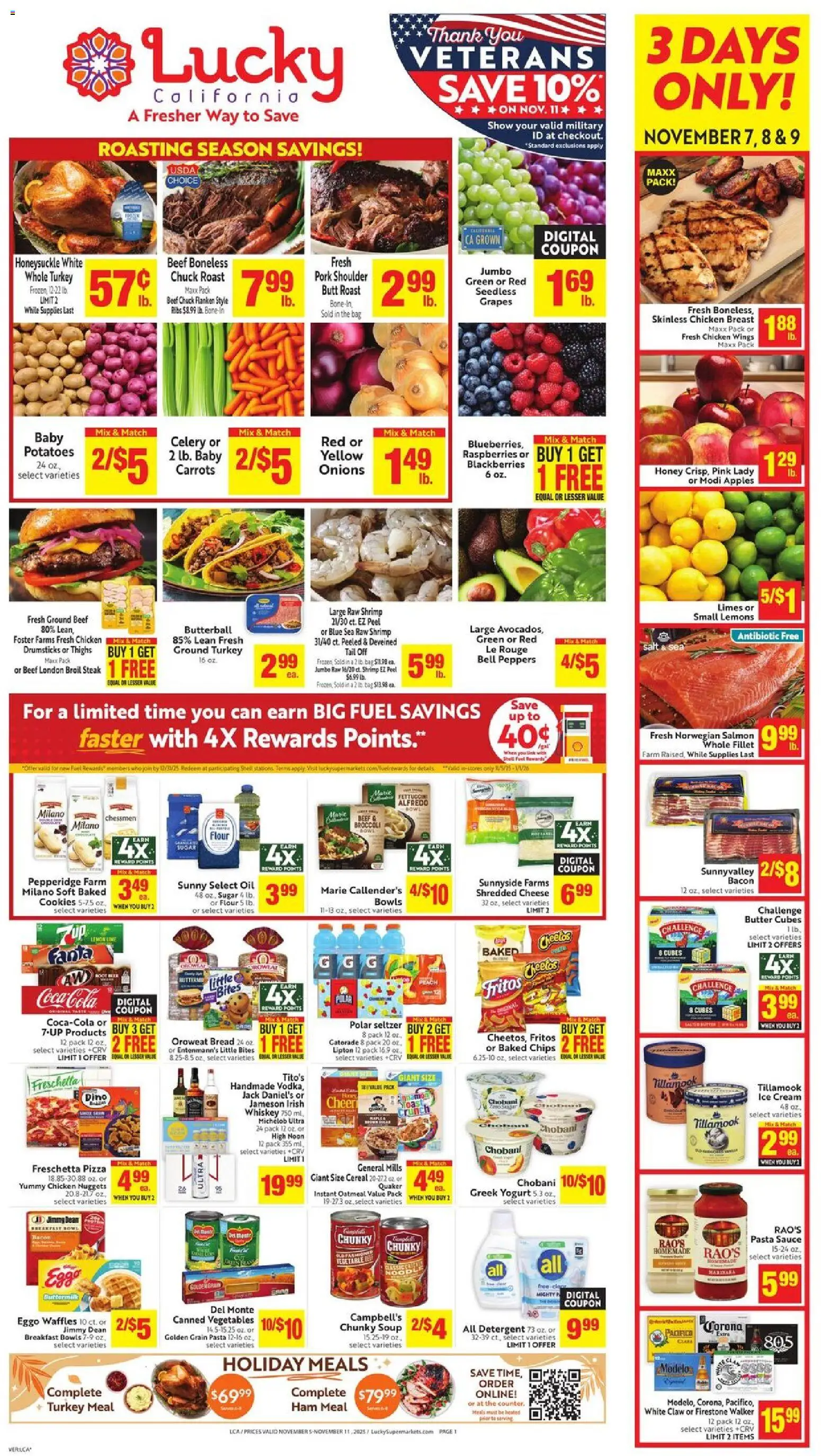 Ad Preview of Lucky Supermarkets Weekly Ad from 11/05/2025